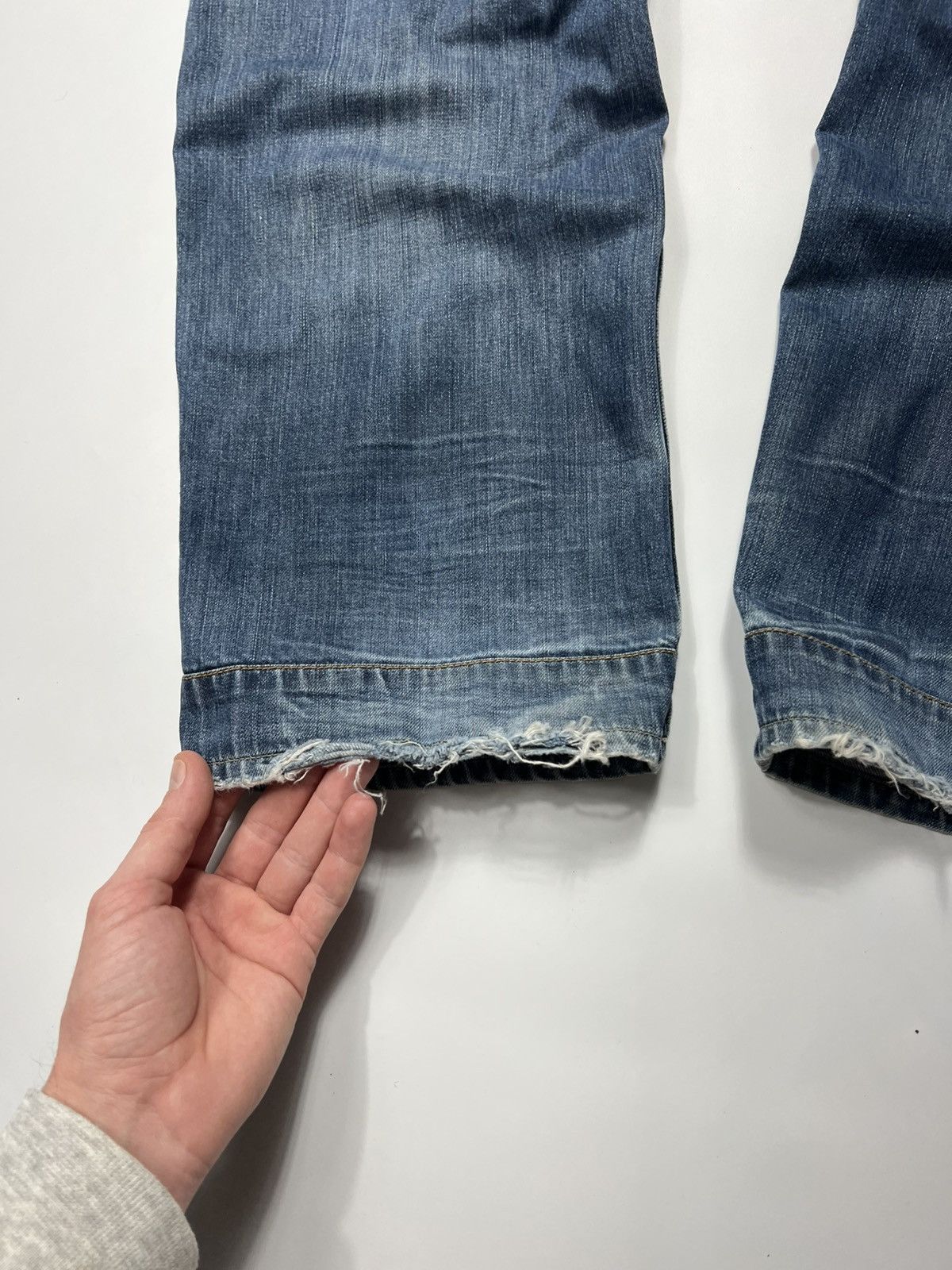 Vintage G-star Raw Distresses Baggy Double Knee Pants Jeans