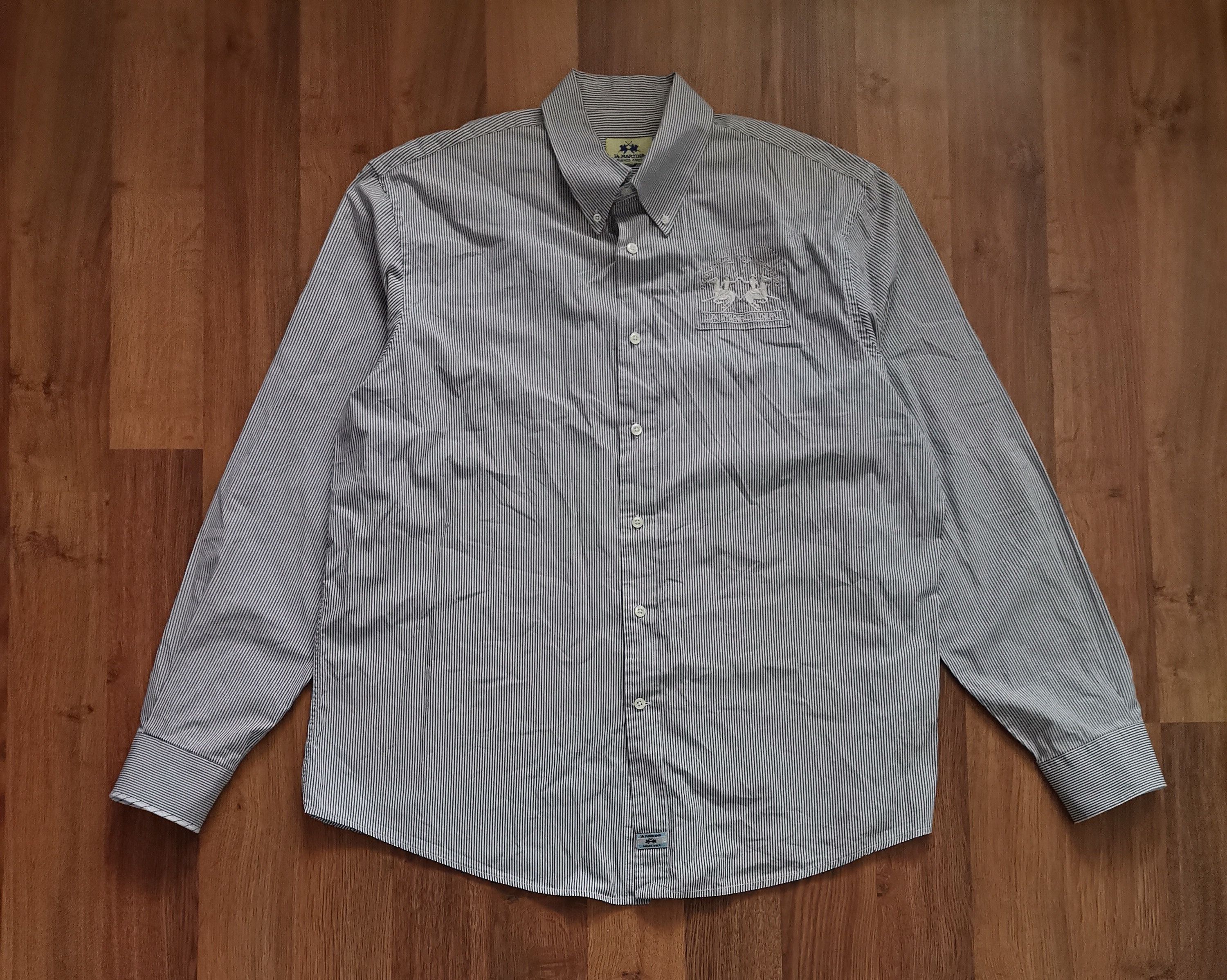 La Martina La Martina Striped Shirt Size US XXL / EU 58 / 5 - 1 Thumbnail
