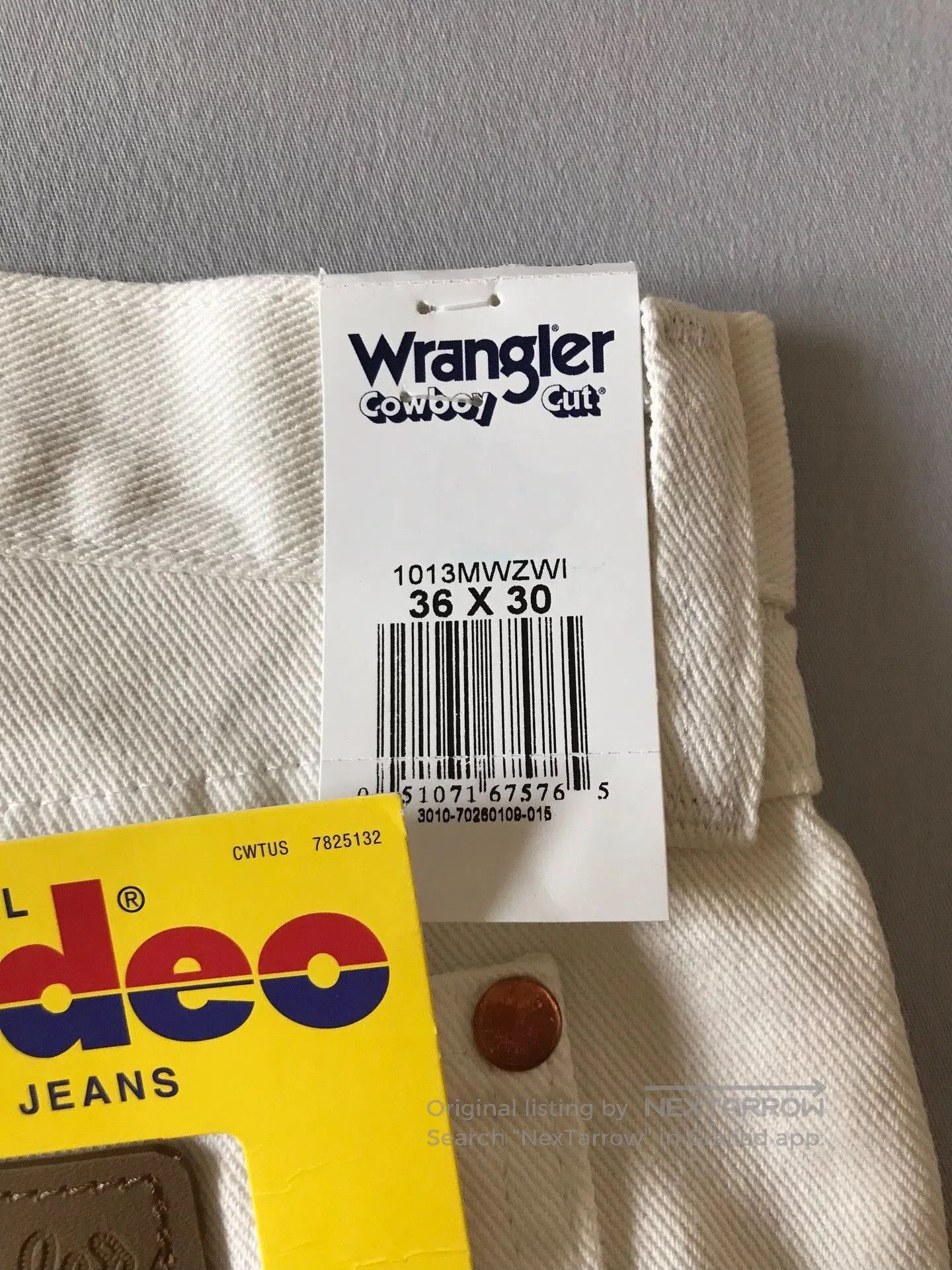 Wrangler Wrangler 13MWZ White Jeans W36L30. Size US 36 / EU 52 - 8 Thumbnail