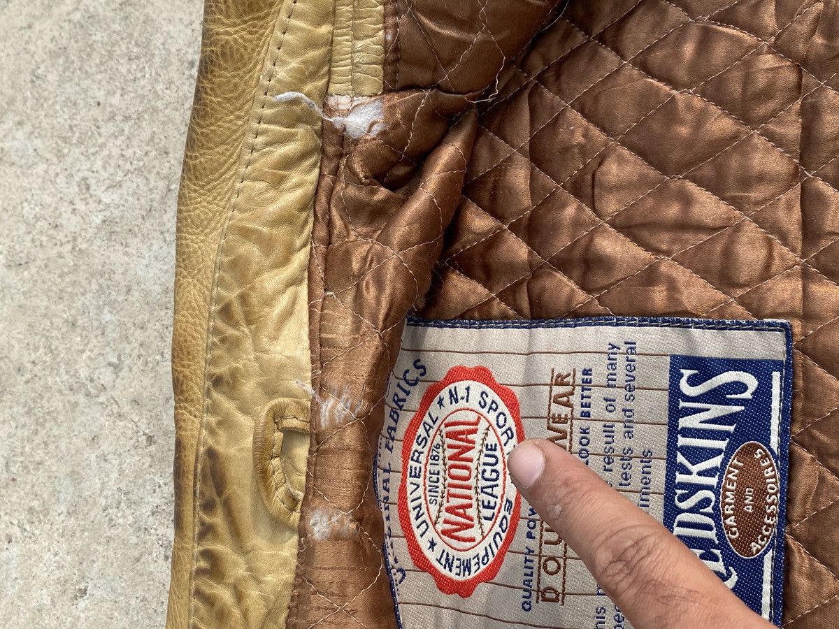 Avirex Vintage Redskins Leather Jacket Size US XXL / EU 58 / 5 - 24 Thumbnail