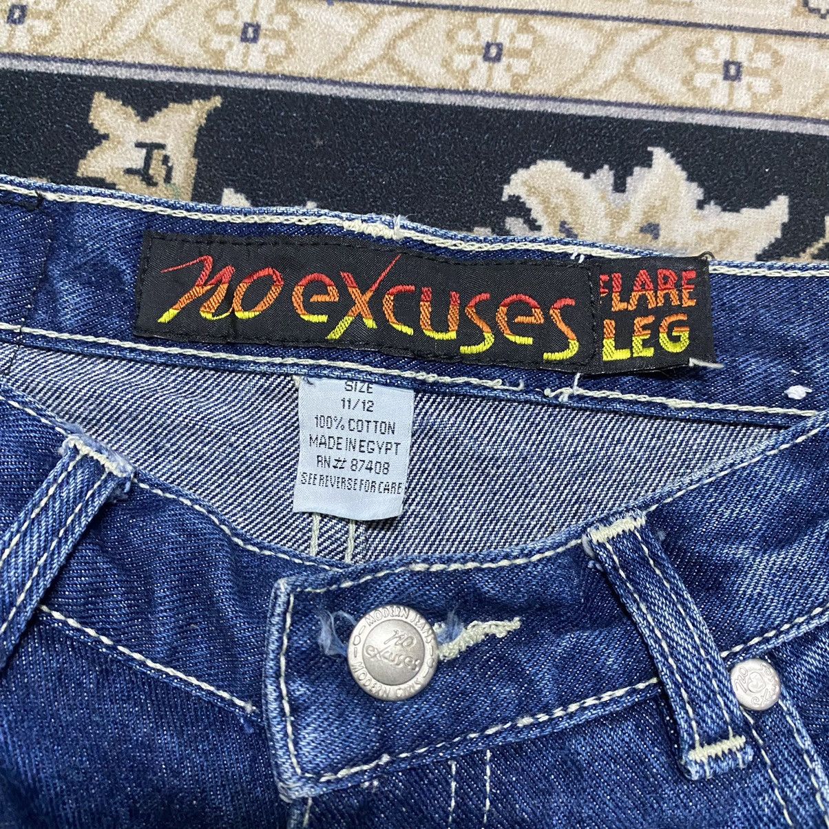 JNCO Vintage 90s No Excuses Flare Leg Denim Jeans Girl Gear Size 29" - 22 Thumbnail