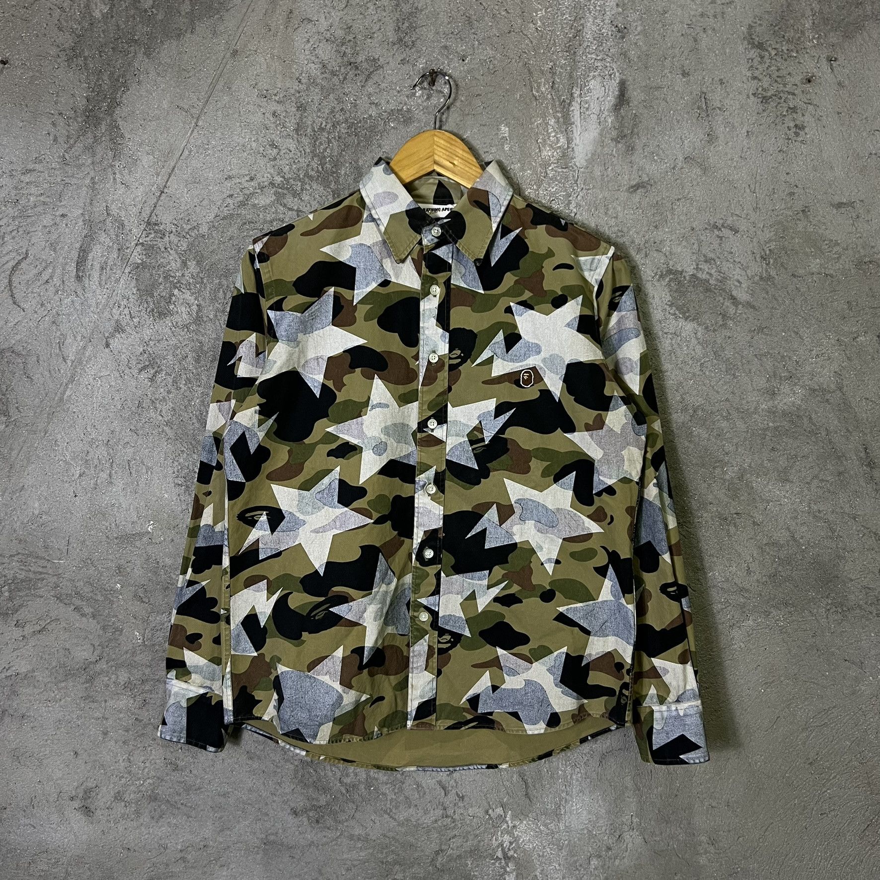 Bape A Bathing APE Long Sleeve Sta Camo Pattern Size US M / EU 48-50 / 2 - 1 Thumbnail
