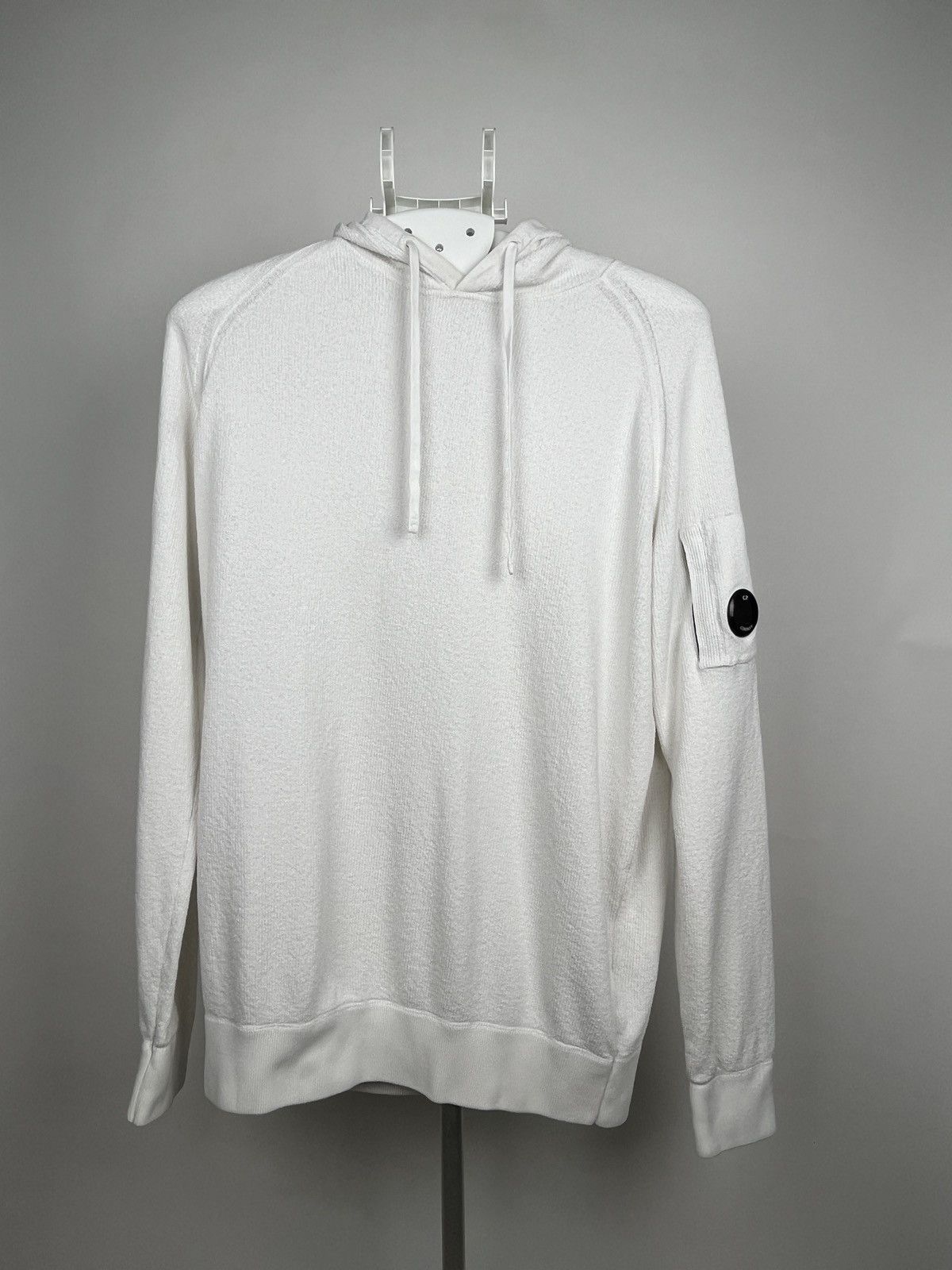image of C P Company x Italian Designers C.p. Company Mohair Hoodie in White, Men's (Size 2XL)
