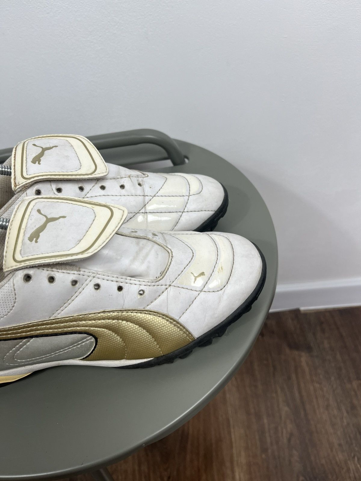 Puma Vintage Puma Gold White Soccer Shoes Size 40 (25.5 cm) Size US 7.5 / EU 40-41 - 10 Thumbnail