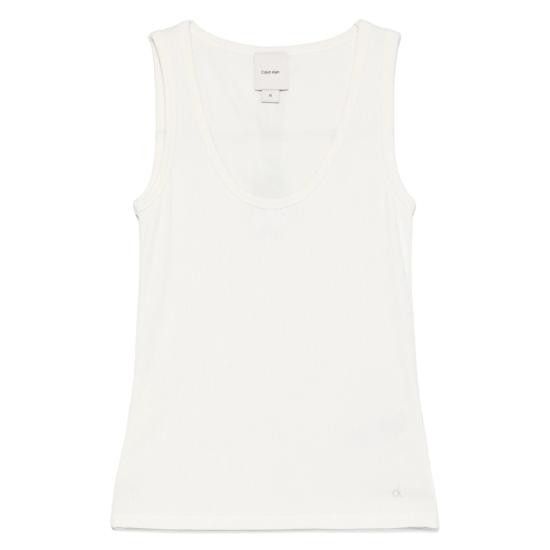 CALVIN KLEIN Women Tops K20K208246 TOFU WHITE