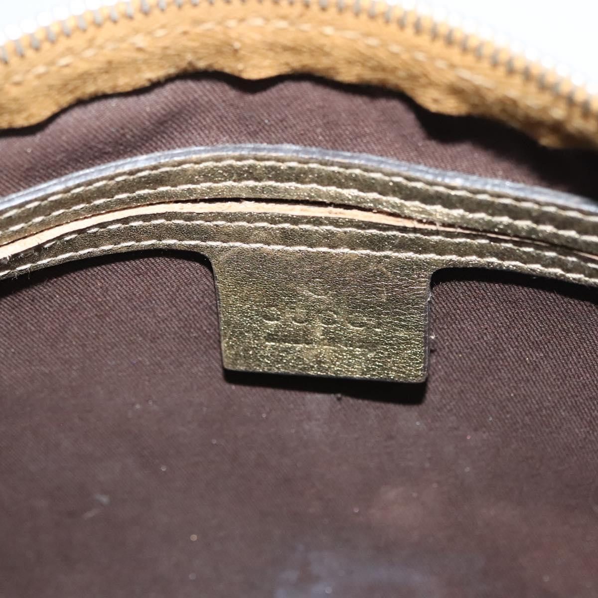 Gucci GUCCI GG Crystal Hand Bag Coated Canvas Brown Gold Size ONE SIZE - 16 Thumbnail