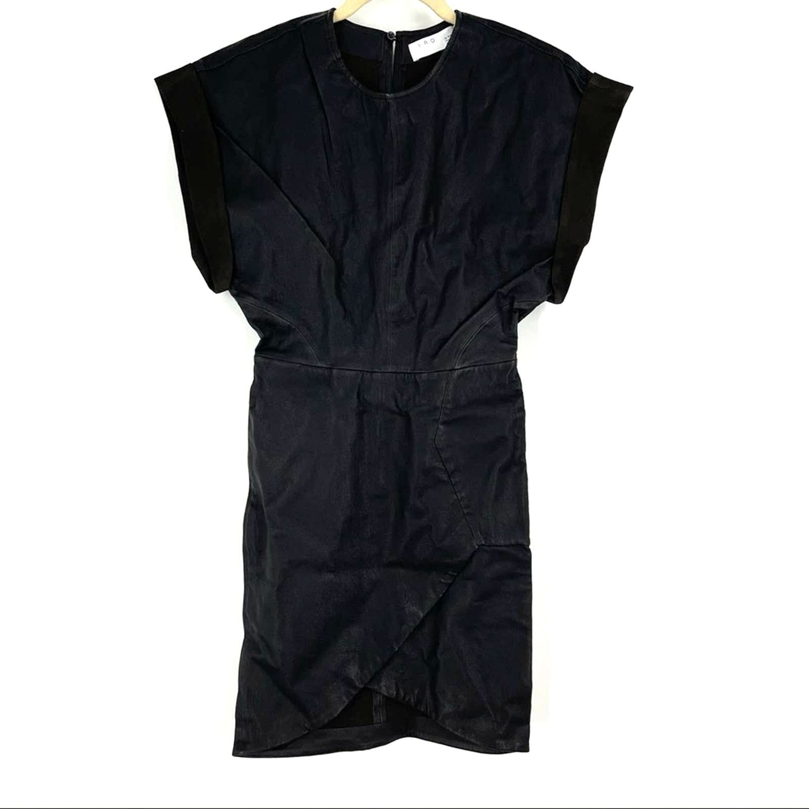 Iro IRO 100% Lamb Leather Oterma Dress Black Size 4 | Grailed