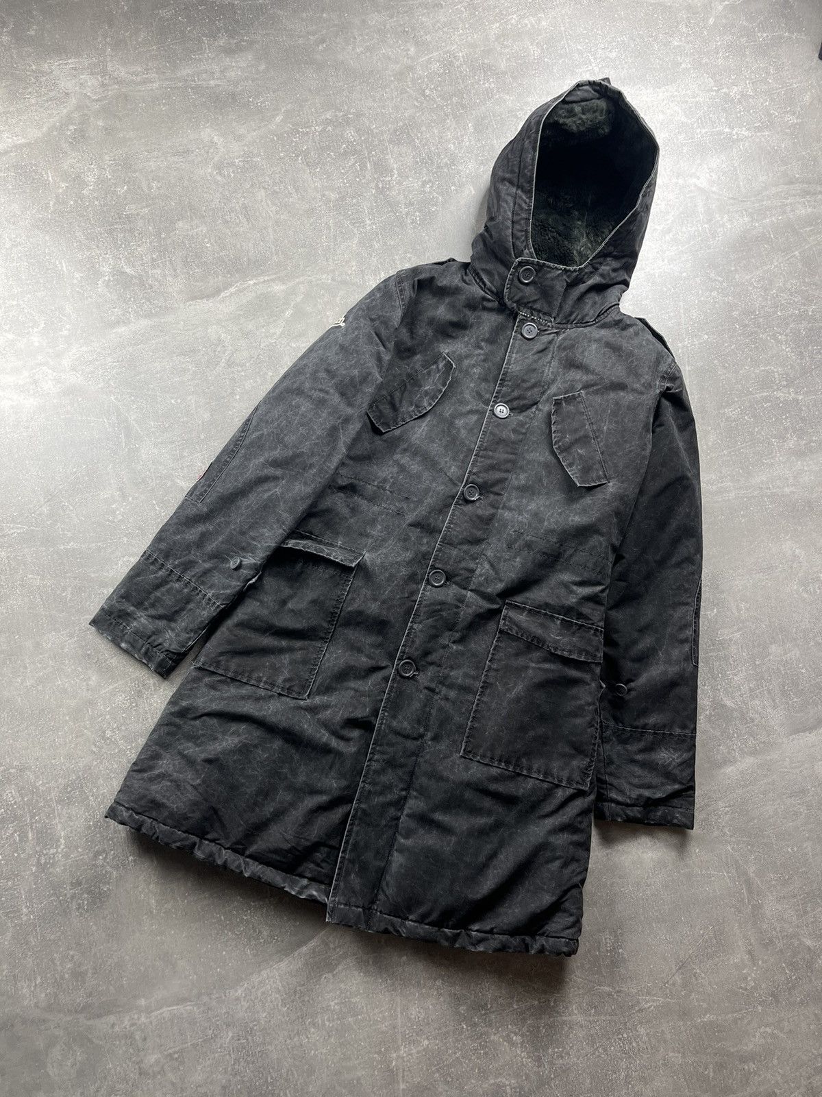 Von Dutch Von Dutch Y2K Vintage Hooded Parka Black Fur Lined Size L Size US L / EU 52-54 / 3 - 2 Thumbnail