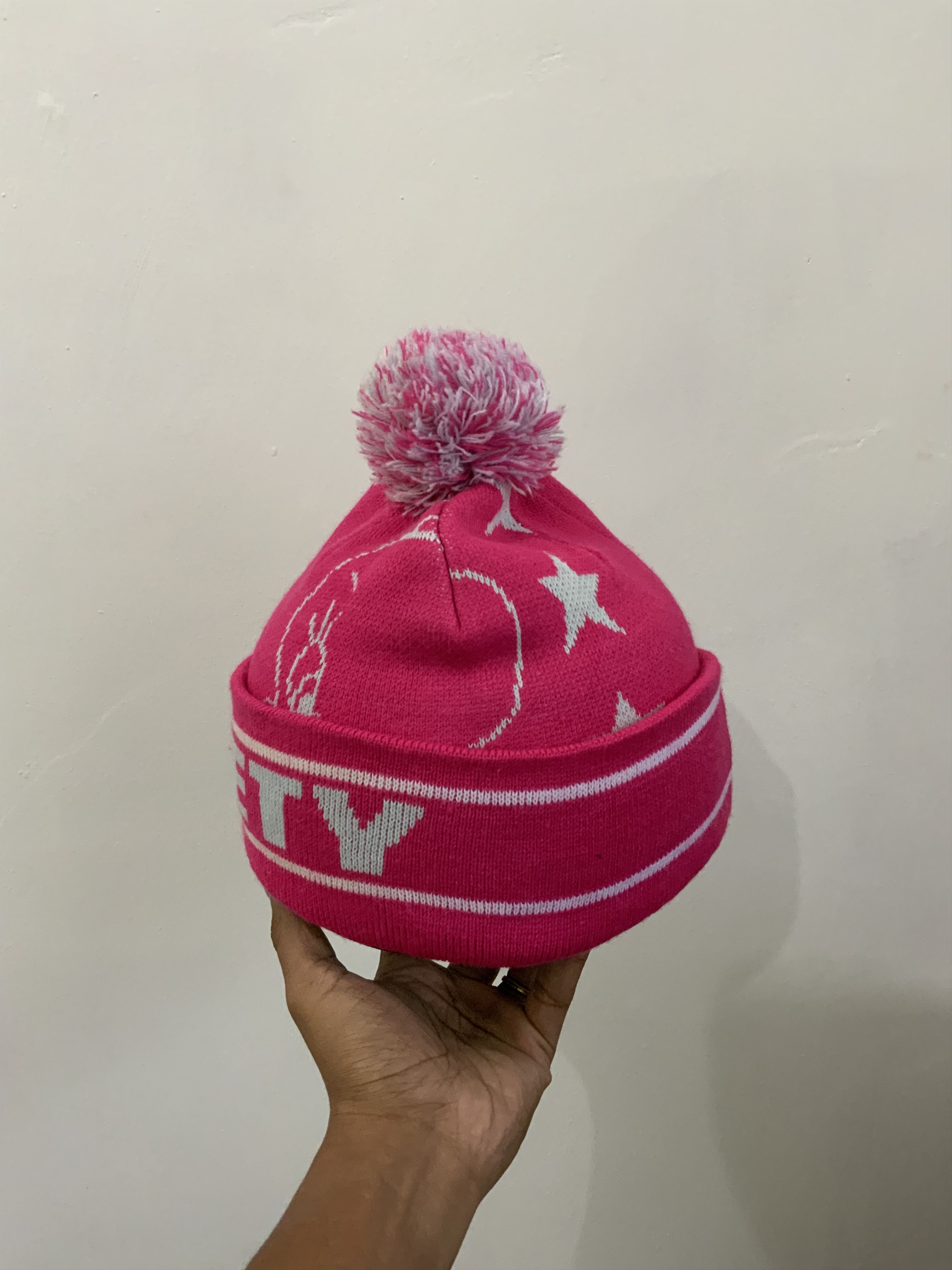 Warner Bros Tweety Warner Bros Pink Beanie Hat Size ONE SIZE - 2 Thumbnail