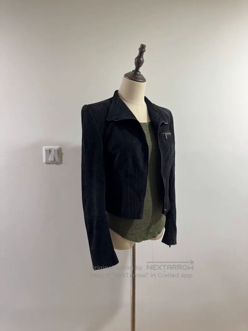 Haider Ackermann Haider Ackermann Black Stand Collar Leather Jacket Size XS / US 0-2 / IT 36-38 - 5 Thumbnail