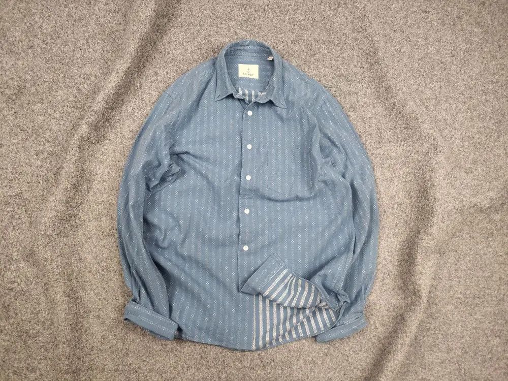 La Paz La Paz Design Casual Blue Pattern button Long sleeve Shirt Size US M / EU 48-50 / 2 - 1 Thumbnail