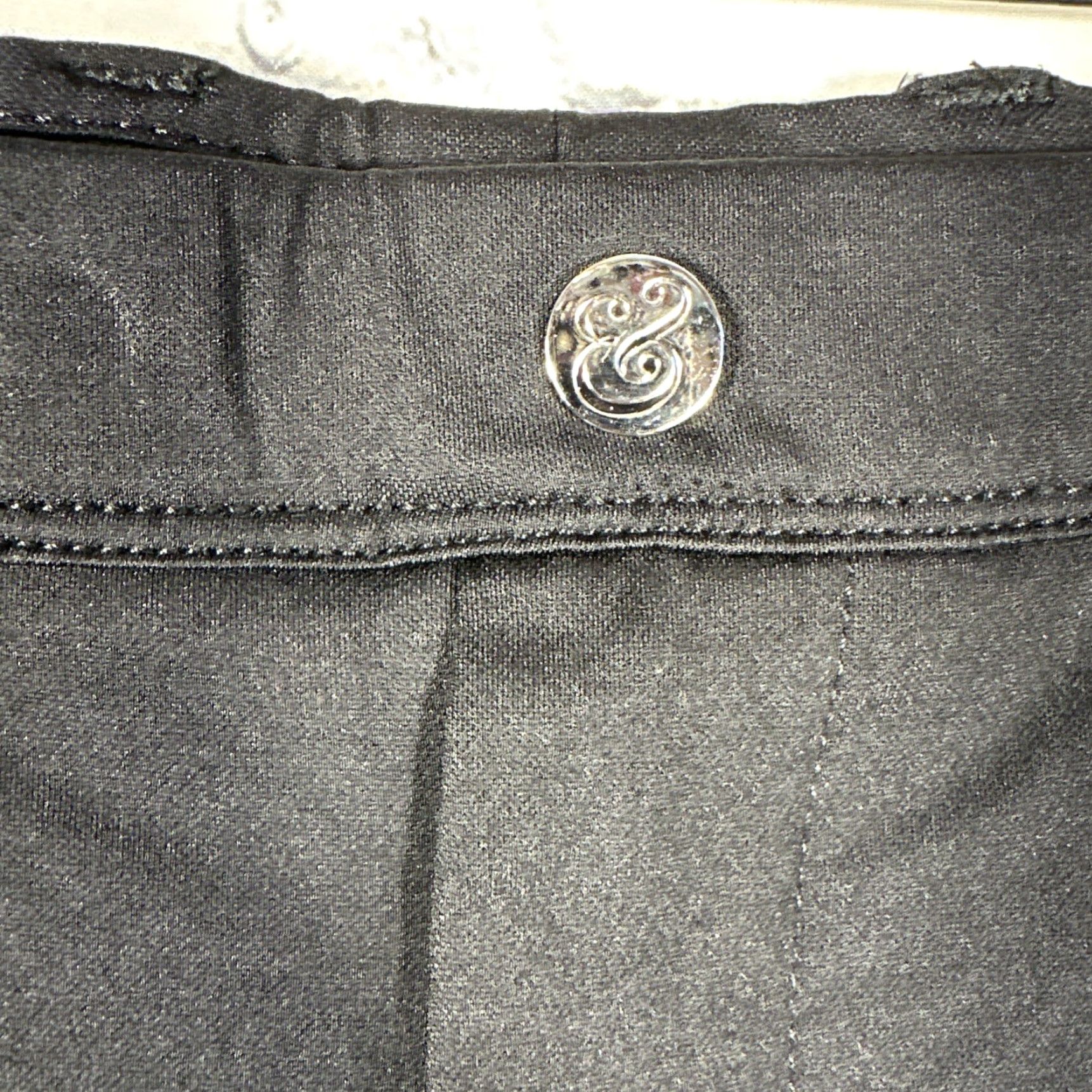 CO Collars and Co CEO Pull On Pants Black 40x32 Men Pants Straight Leg Regular Waist 40 Slim Stretch Golf Chino Wrinkle Resistant Pockets Size US 40 / EU 56 - 4 Thumbnail