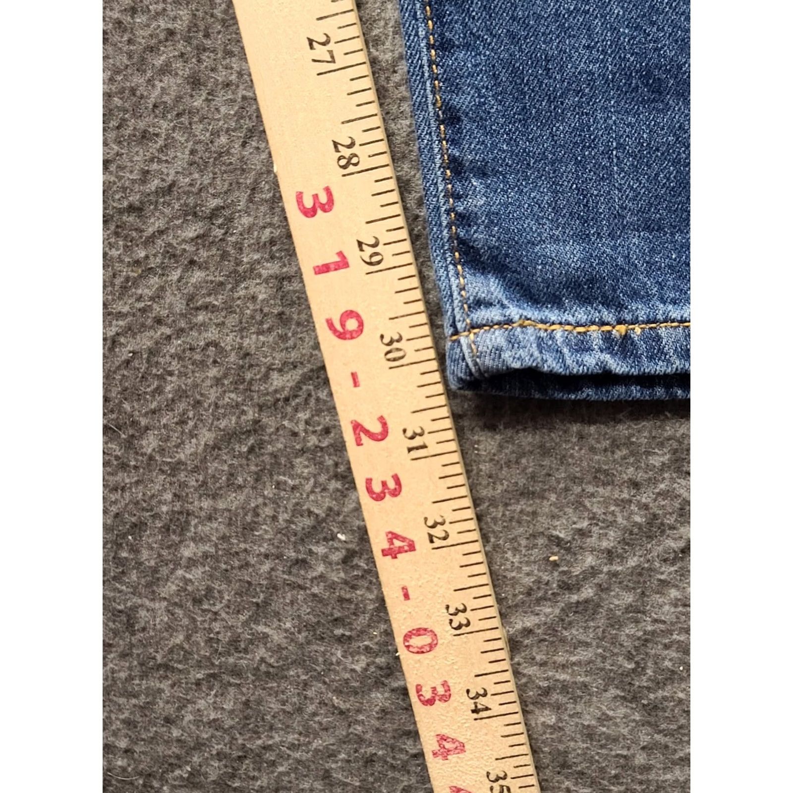 Levi's Levi's Jeans Womens 31x30 Slim Fit Straight Leg Mid Rise Stretch Denim Blue Size 24" / US 00 / IT 34 - 7 Thumbnail