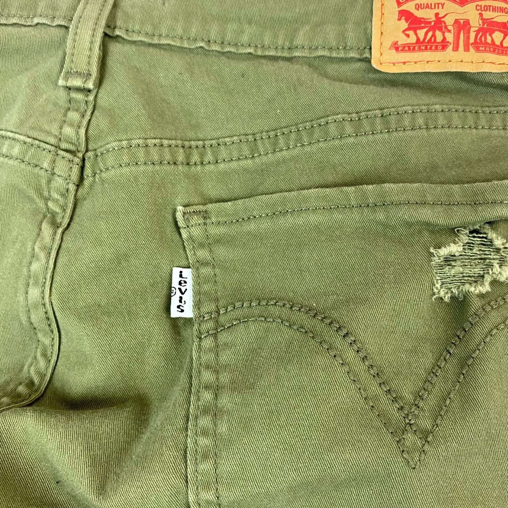 Levi's Levi's 535 Levi Strauss 535 Super Skinny Jeans 32 Distressed Denim Blue Regular 5-Pocket 90s Theme Womens Jeans- By Levi's 535 Size 24" / US 00 / IT 34 - 6 Thumbnail