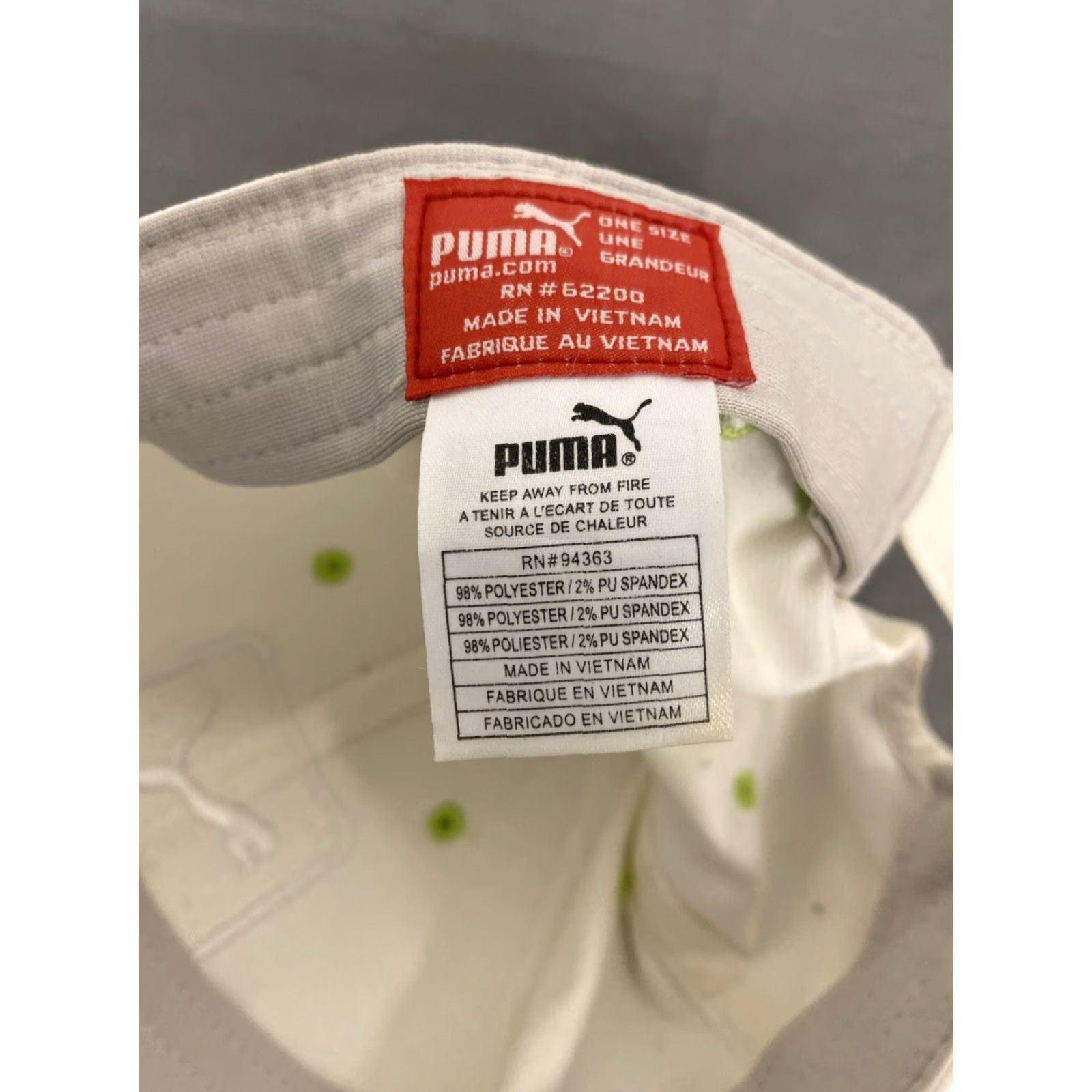 Puma PUMA Golf Hat Cap Mens One Size White Baseball Cap Adjustable Golf Accessory Size ONE SIZE - 7 Thumbnail