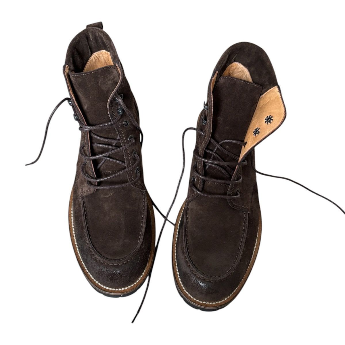 Eleventy Eleventy Brown Leather & Suede Boots Size US 8 / EU 41 - 2 Thumbnail
