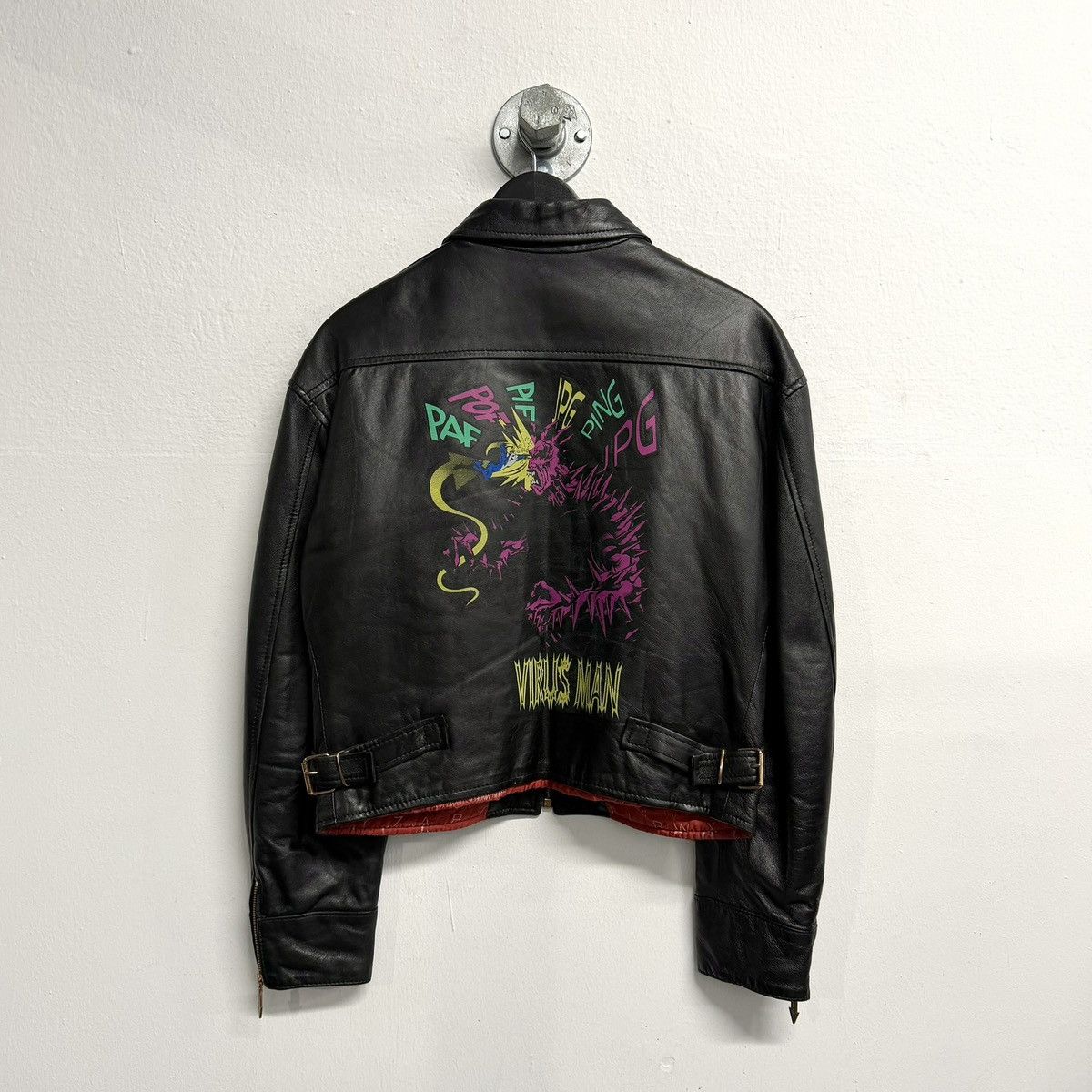 Jean Paul Gaultier JEAN PAUL GAULTIER JPG F/W 1995 Virus Leather Jacket Size US S / EU 44-46 / 1 - 2 Thumbnail