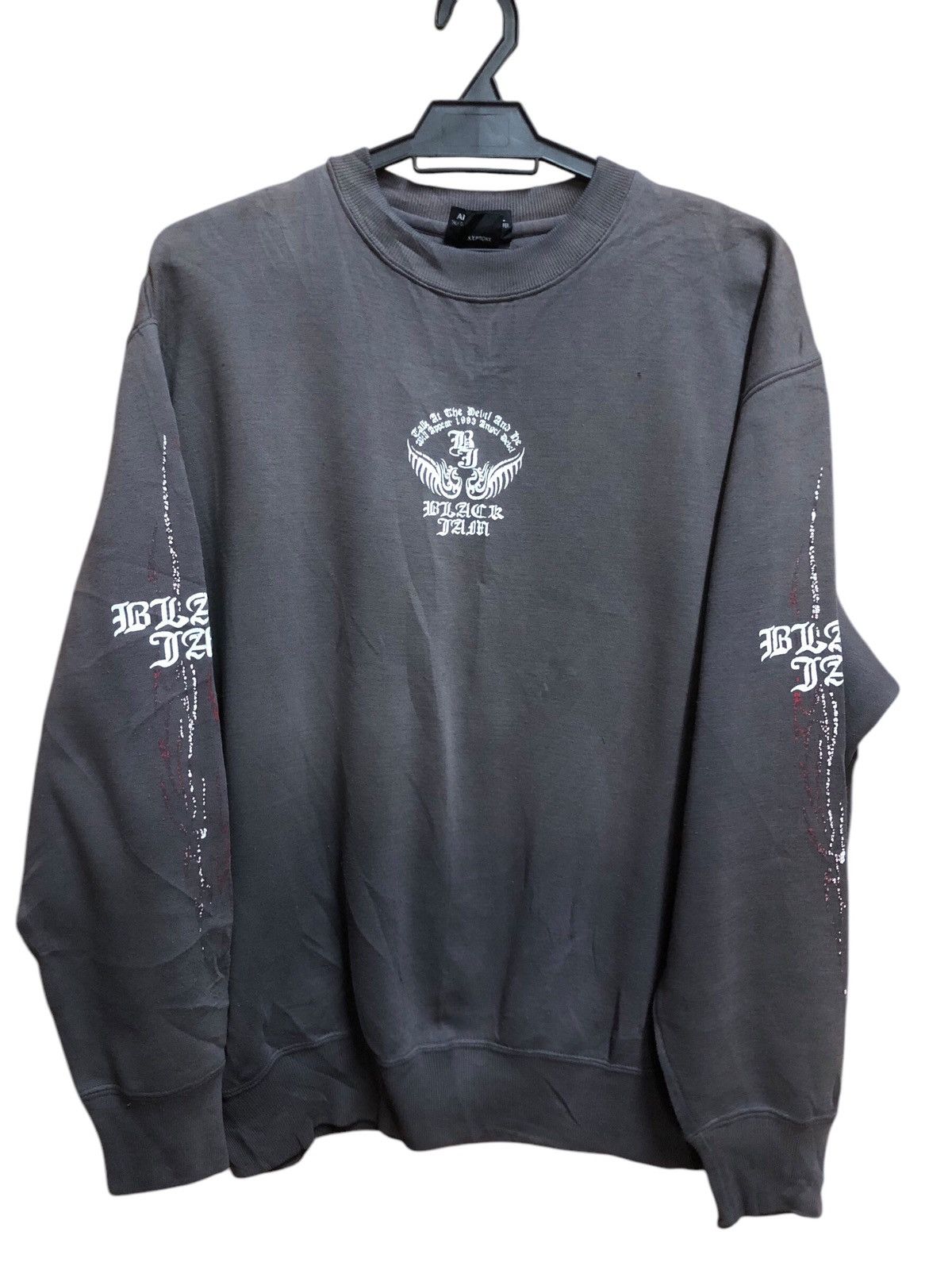 Japanese Brand Angel Devil Black Metal Style Sweatshirt Size US M / EU 48-50 / 2 - 2 Thumbnail
