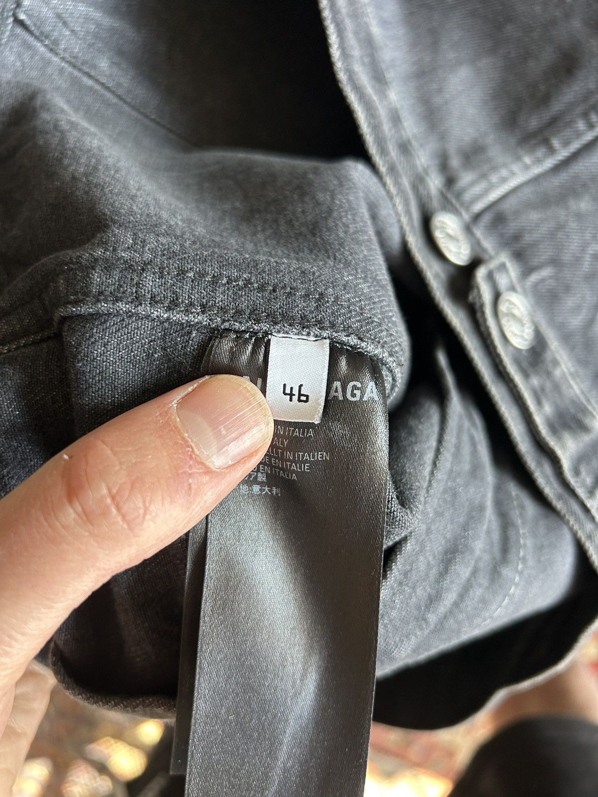 Balenciaga Oversized “Mastercard” Logo Denim Jacket – Size 46 Size US S / EU 44-46 / 1 - 12 Thumbnail