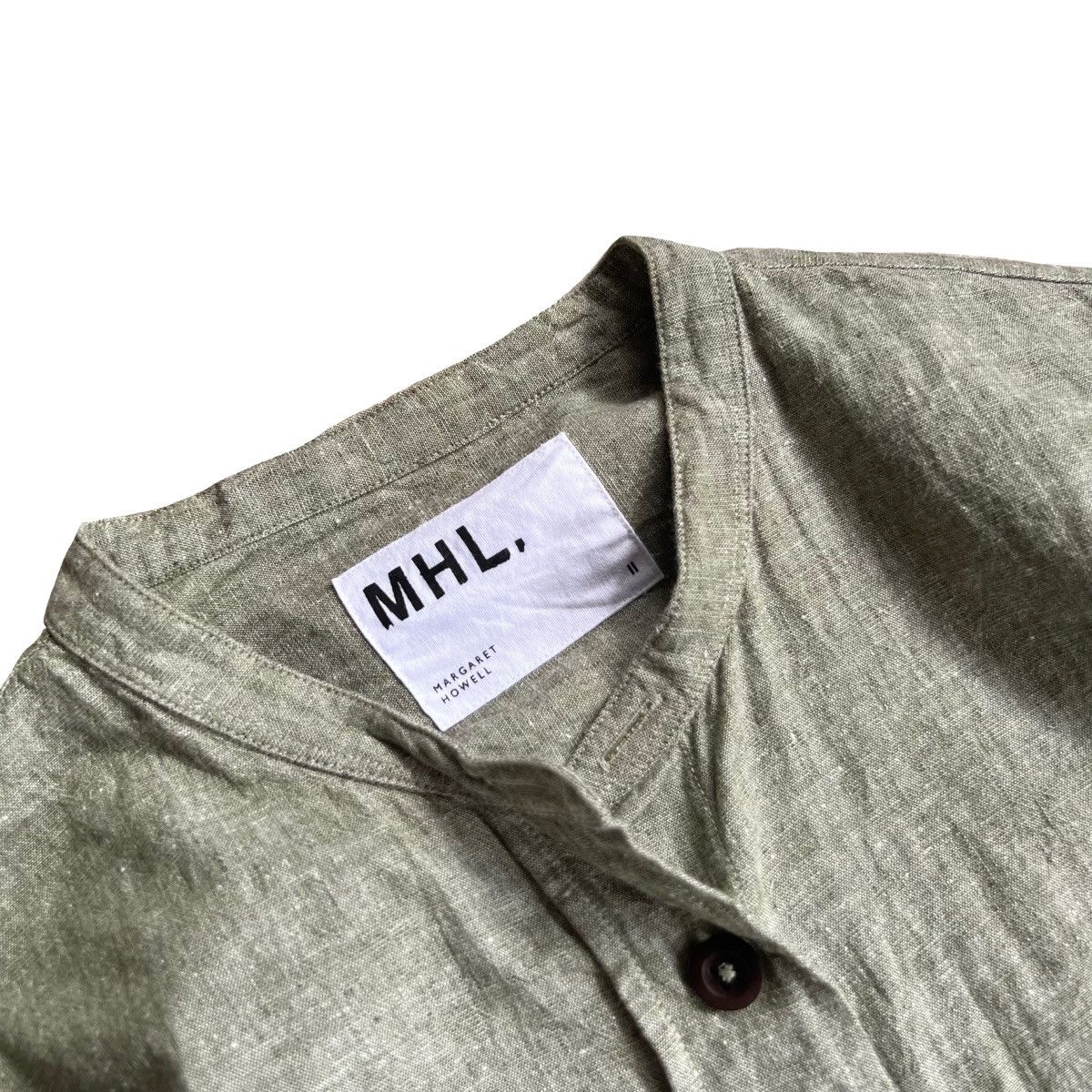 Margaret Howell Margaret Howell Sage Linen Boxy Long Sleeve Shirt Size L / US 10 / IT 46 - 2 Thumbnail