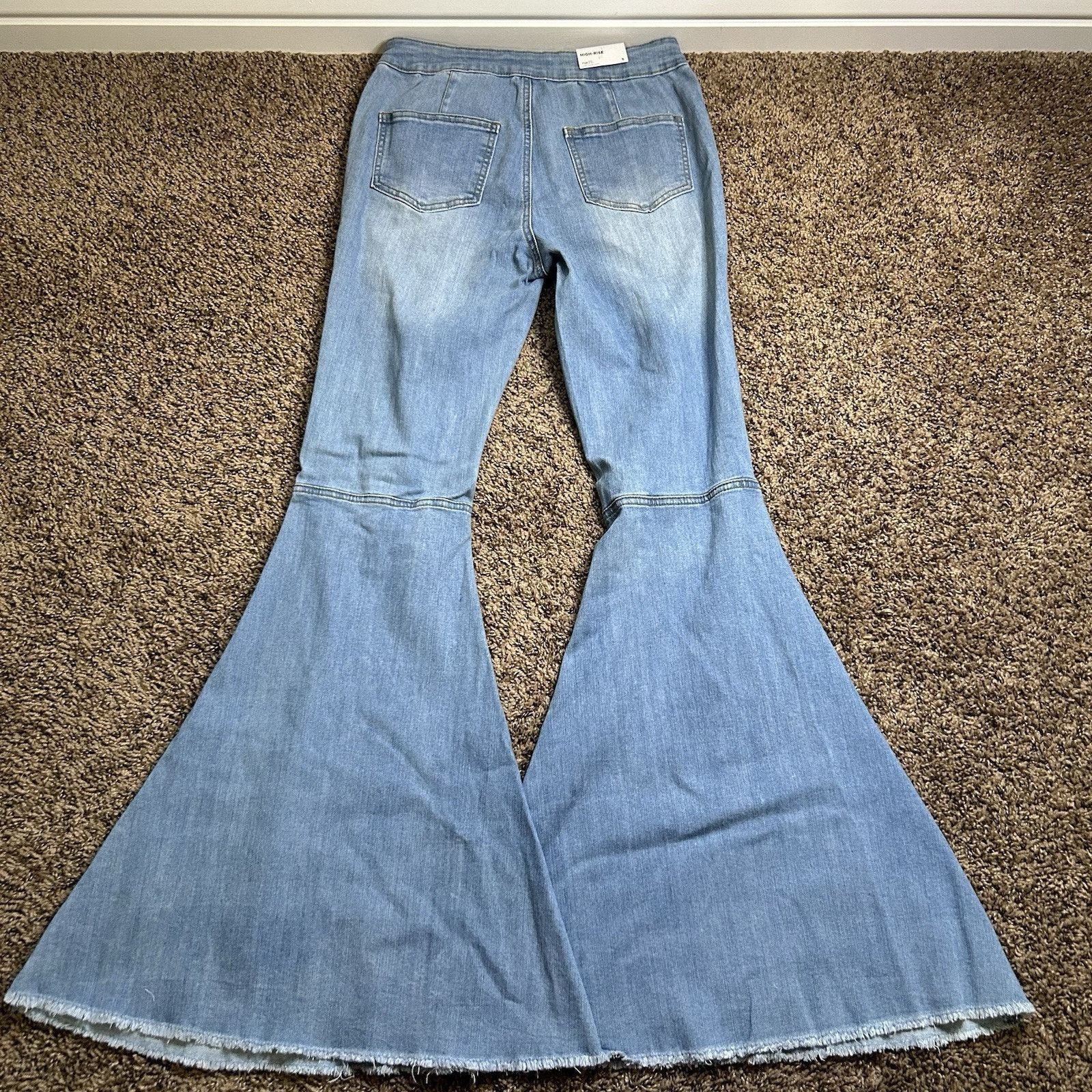 rue21 Rue21 Jeans sz 5 Junior Blue Flare Bell Bottom Stretch Y2K Size 25" / US 0 / IT 36 - 4 Thumbnail