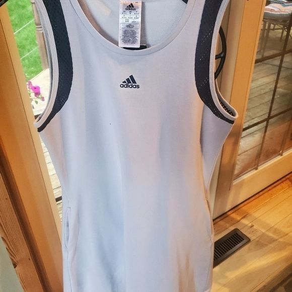 Adidas Adidas x Zoe Saldana Halo Blue Crew Navy Tank Sleeveless Sz. Size M / US 6-8 / IT 42-44 - 7 Thumbnail