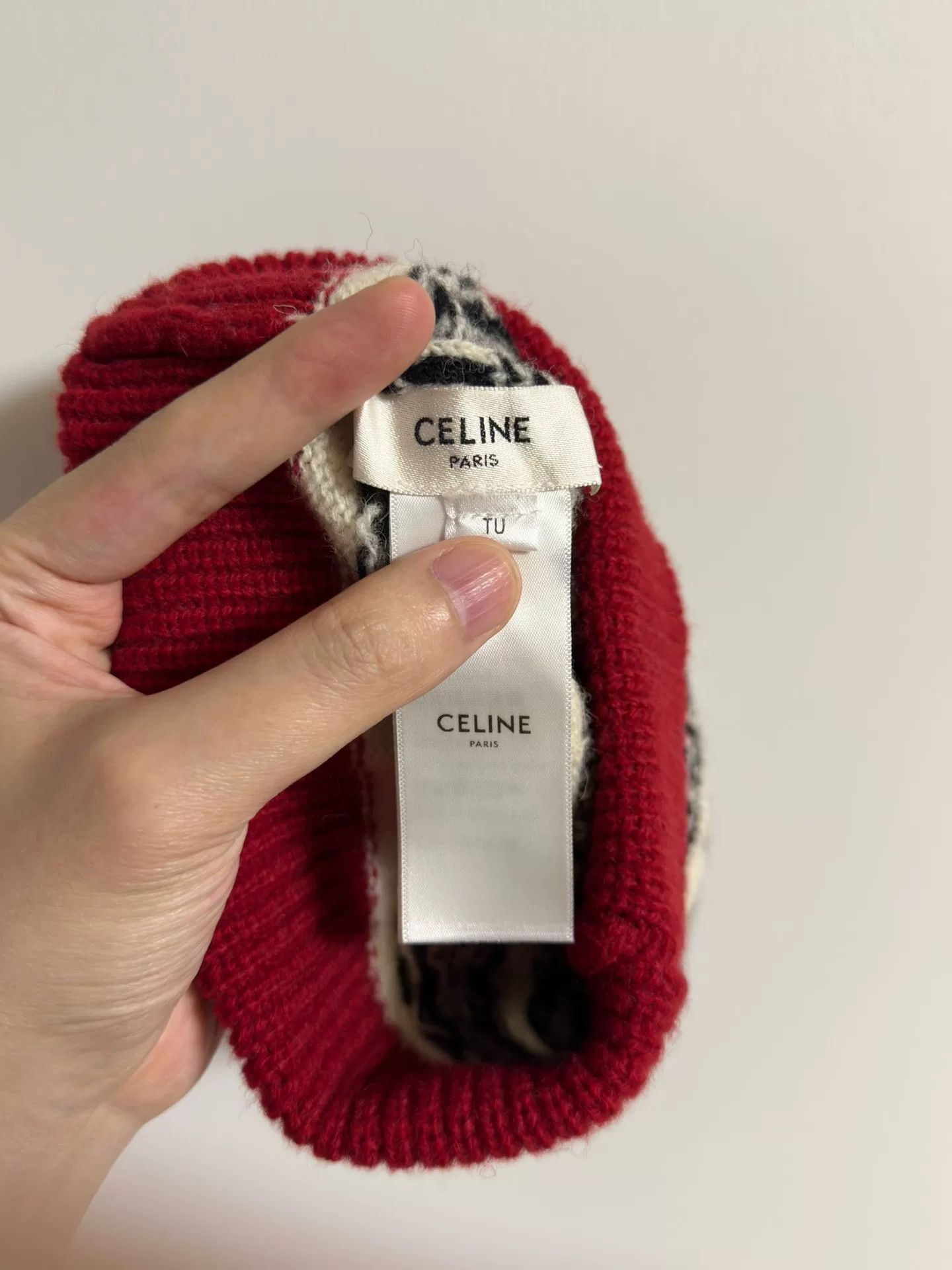 Celine celine logo knitted winter beanie hat Size ONE SIZE - 3 Thumbnail