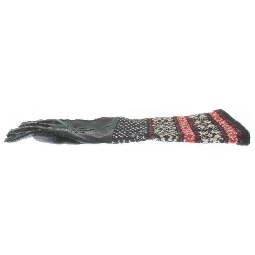 Yohji Yamamoto Yohji Yamamoto POUR HOMME 20AW leather switching gloves Size ONE SIZE - 4 Thumbnail