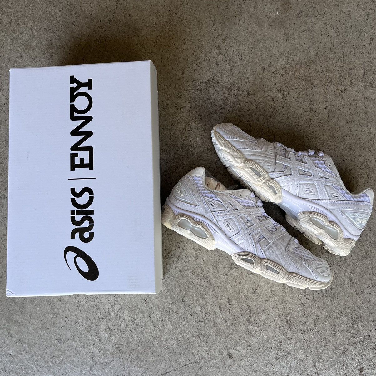 image of Exclusive Ds Asics X Ennoy Professional Gel Nimbus 9 Shoes in White, Men's (Size 8)