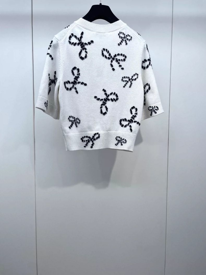 Chanel Chanel 24P bow short-sleeved knit Size XXS / US 00 / IT 34 - 2 Thumbnail
