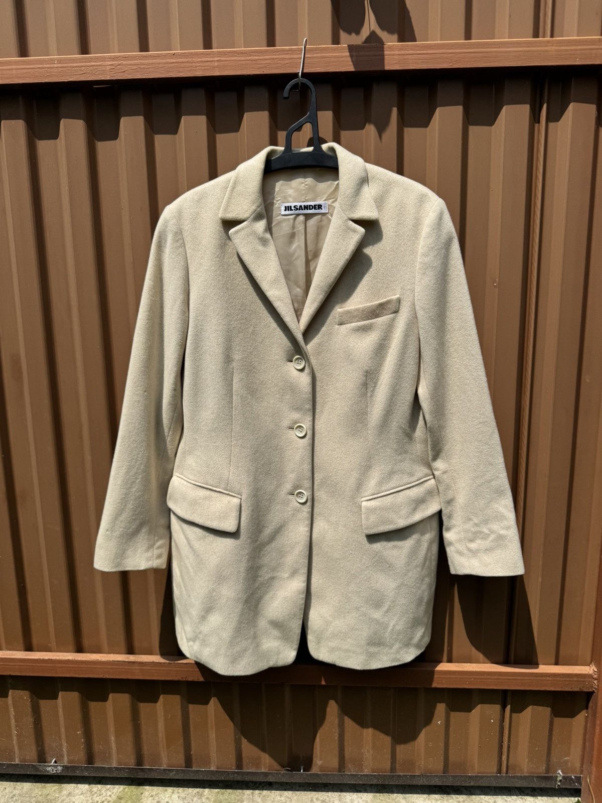 Vintage Vintage Jil Sander Plus Cashmere Beige Coat Size M / US 6-8 / IT 42-44 - 1 Thumbnail