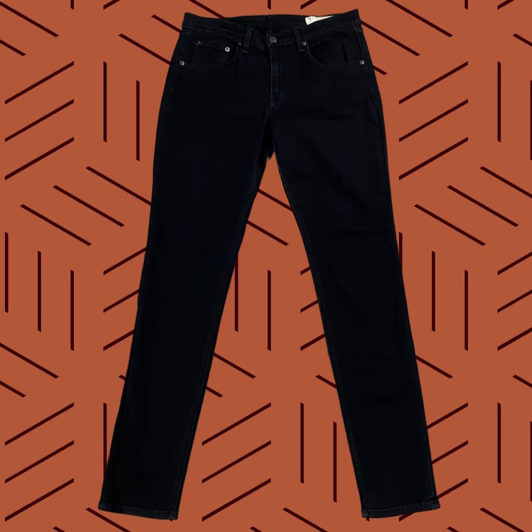 Rag & Bone rag & bone MID RISE SKINNY JEANS DENIM BLACK 31 WOMENS USA Stretch Slim 5-Pocket Size 24" / US 00 / IT 34 - 1 Thumbnail