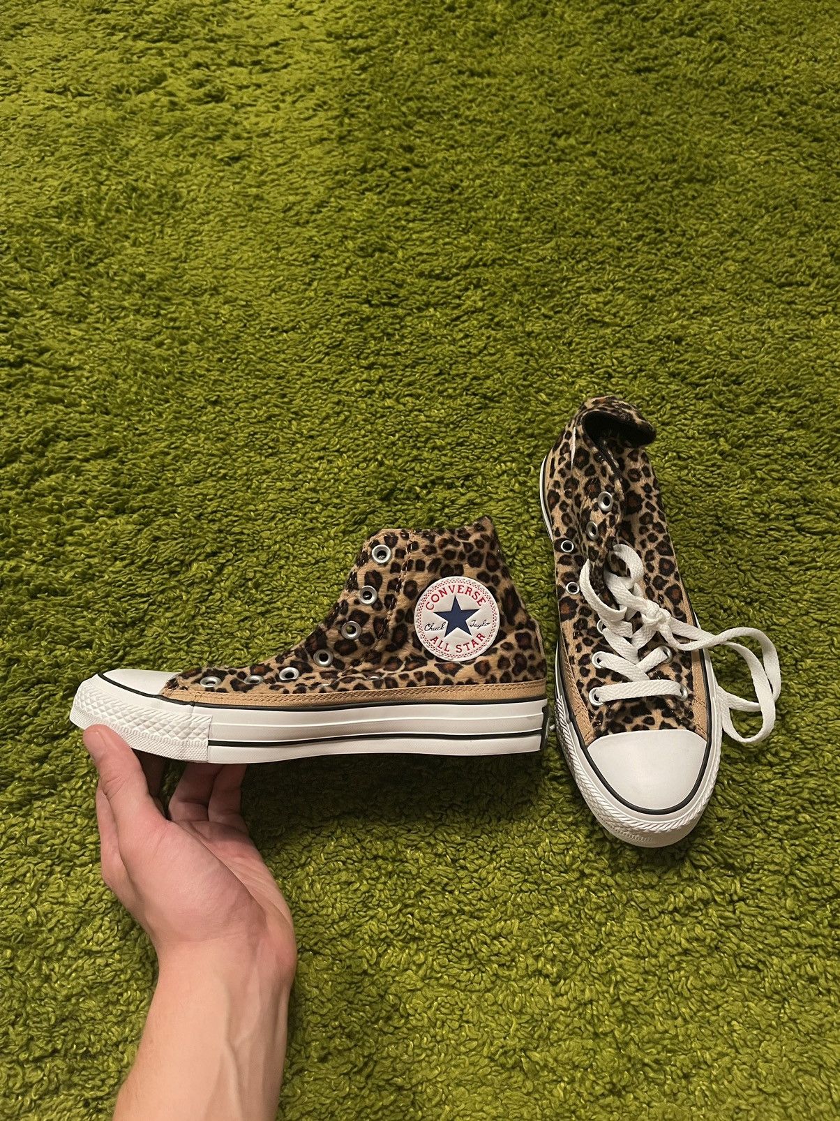Converse × Designer Converse NWT leopard pattern sneakers Size US 7.5 / IT 37.5 - 1 Thumbnail