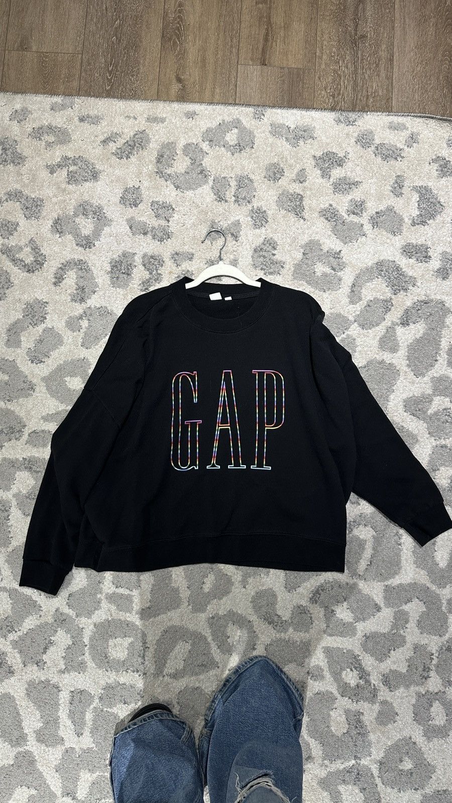 Gap × Vintage Gap Rainbow Logo Boxy Crewneck Size US XL / EU 56 / 4 - 1 Preview