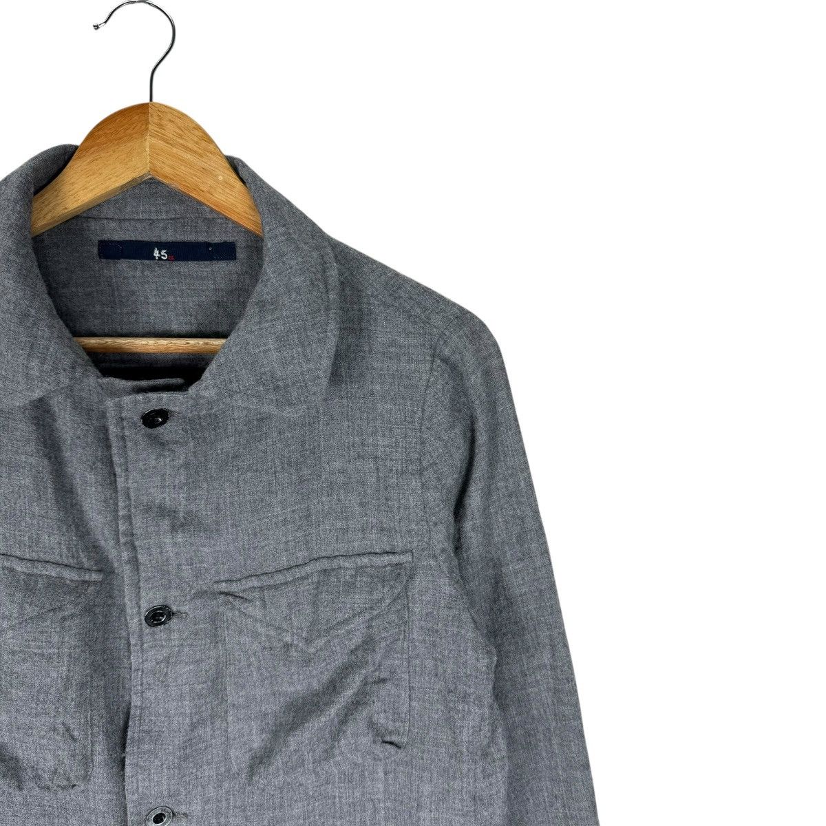 45rpm ❄️45 RPM JAPAN WORKER WOOL BUTTON SHIRTS Size M / US 6-8 / IT 42-44 - 4 Thumbnail