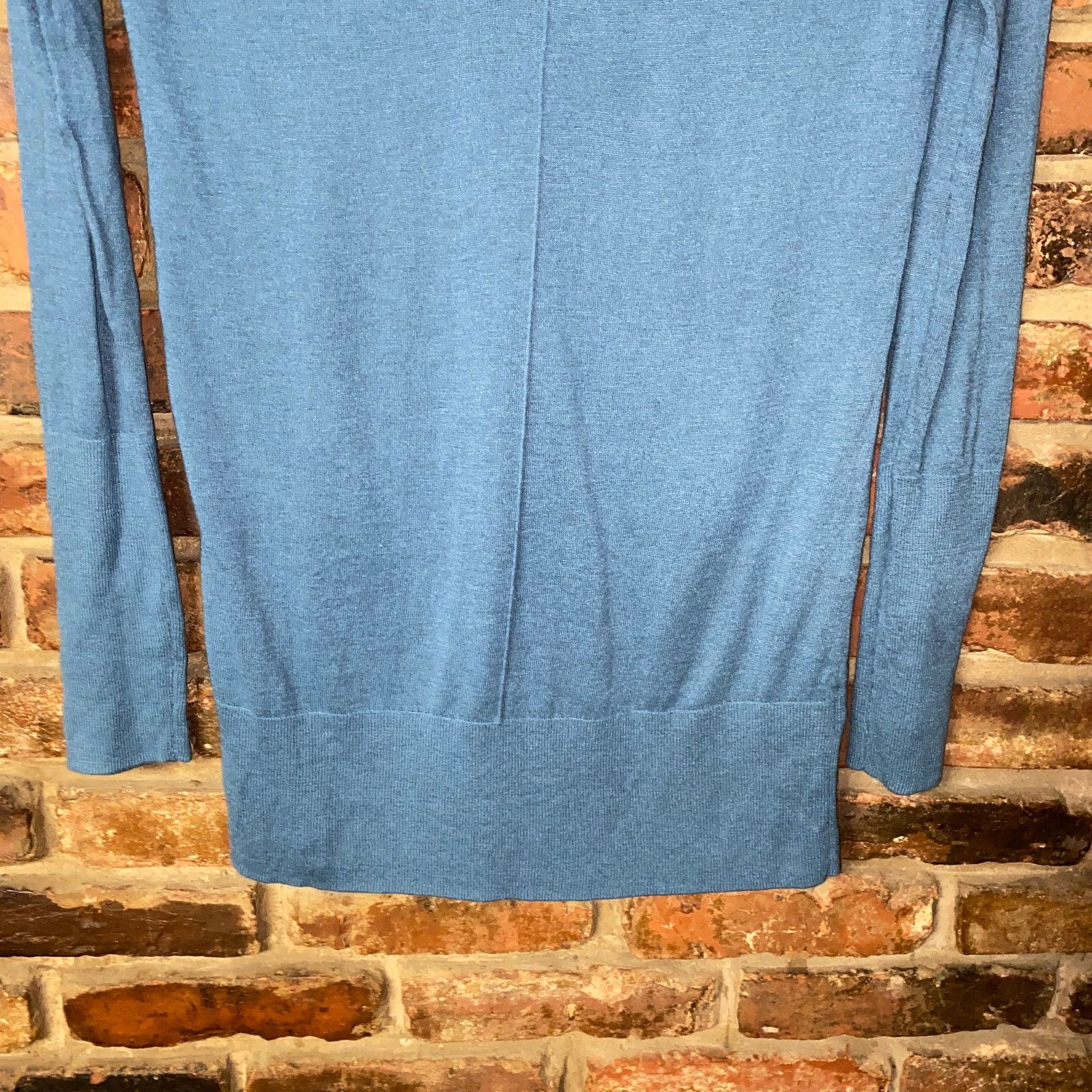 Other Trouve Blue Turtleneck Choker Keyhole Lightweight Sweater XS Size XS / US 0-2 / IT 36-38 - 4 Thumbnail