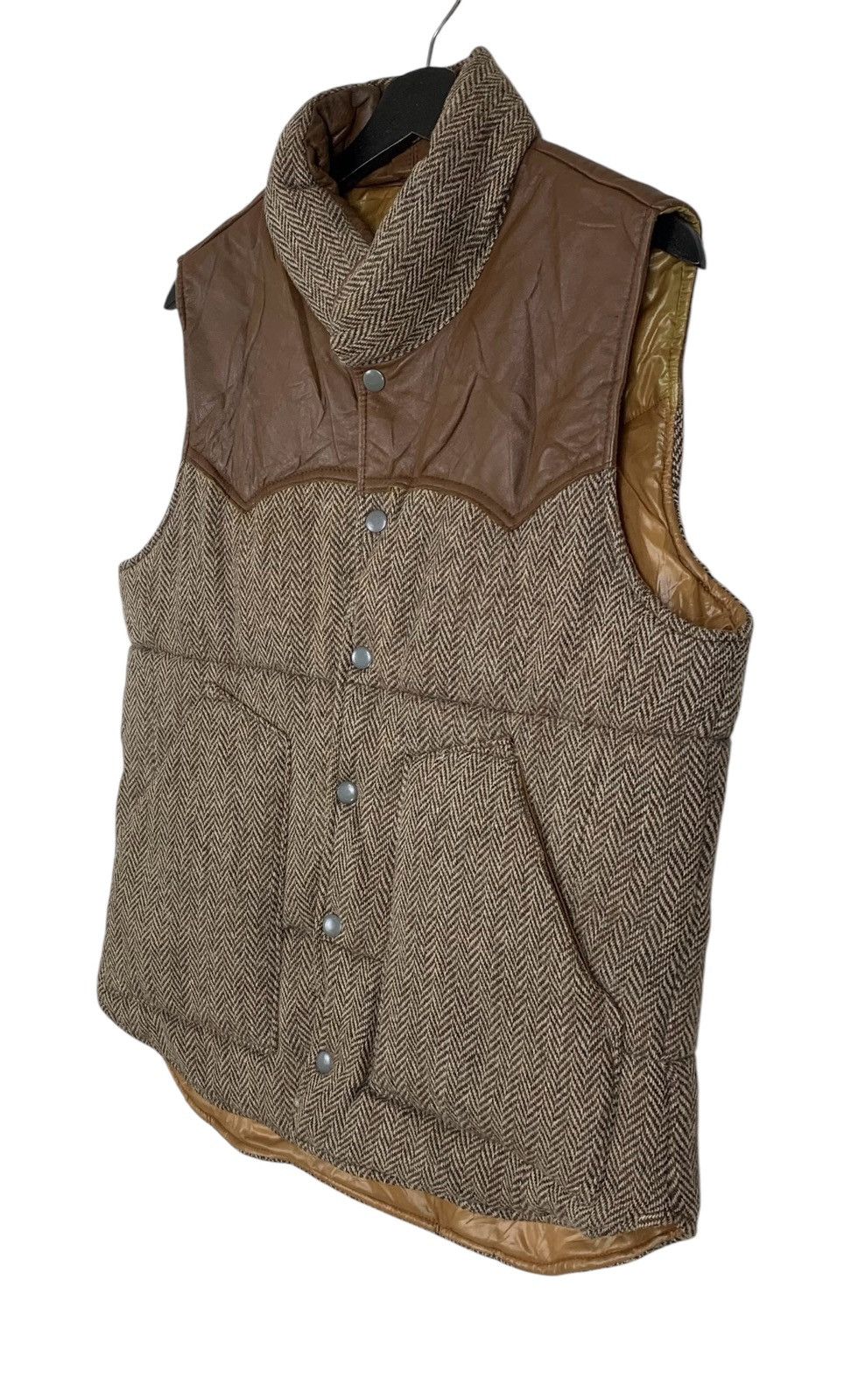 Designer × Harris Tweed Vintage Harris Tweed Designer Luxury Herringbone Vest Size US M / EU 48-50 / 2 - 4 Thumbnail