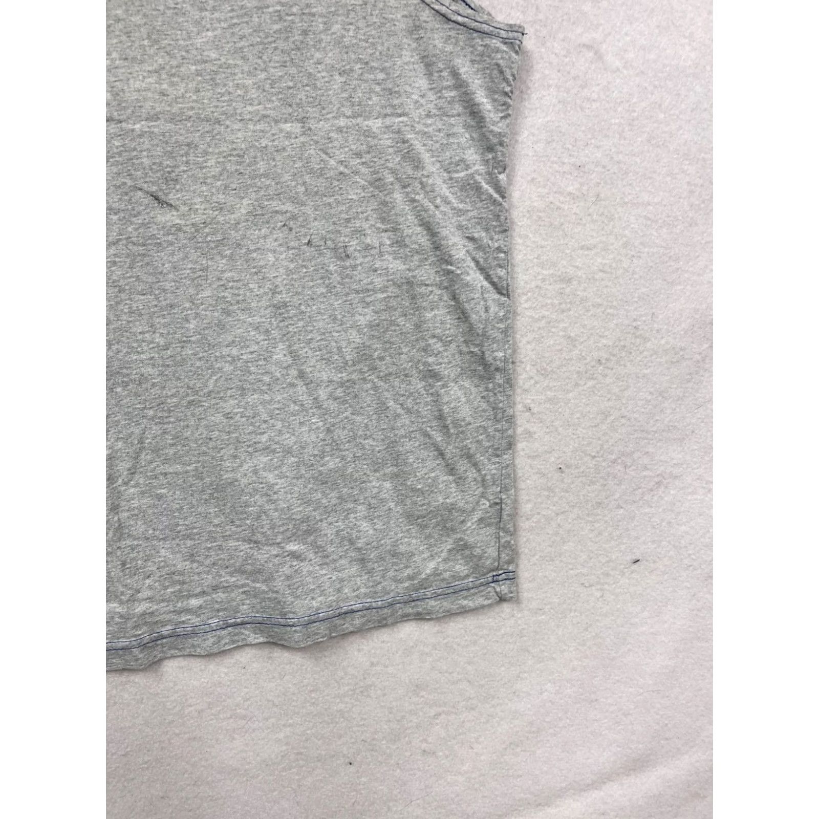 Vintage No Boundaries T-Shirt Mens XL Crew Neck Sleeveless Gray Blue Cotton Tank Summer 609A Size US XL / EU 56 / 4 - 6 Thumbnail