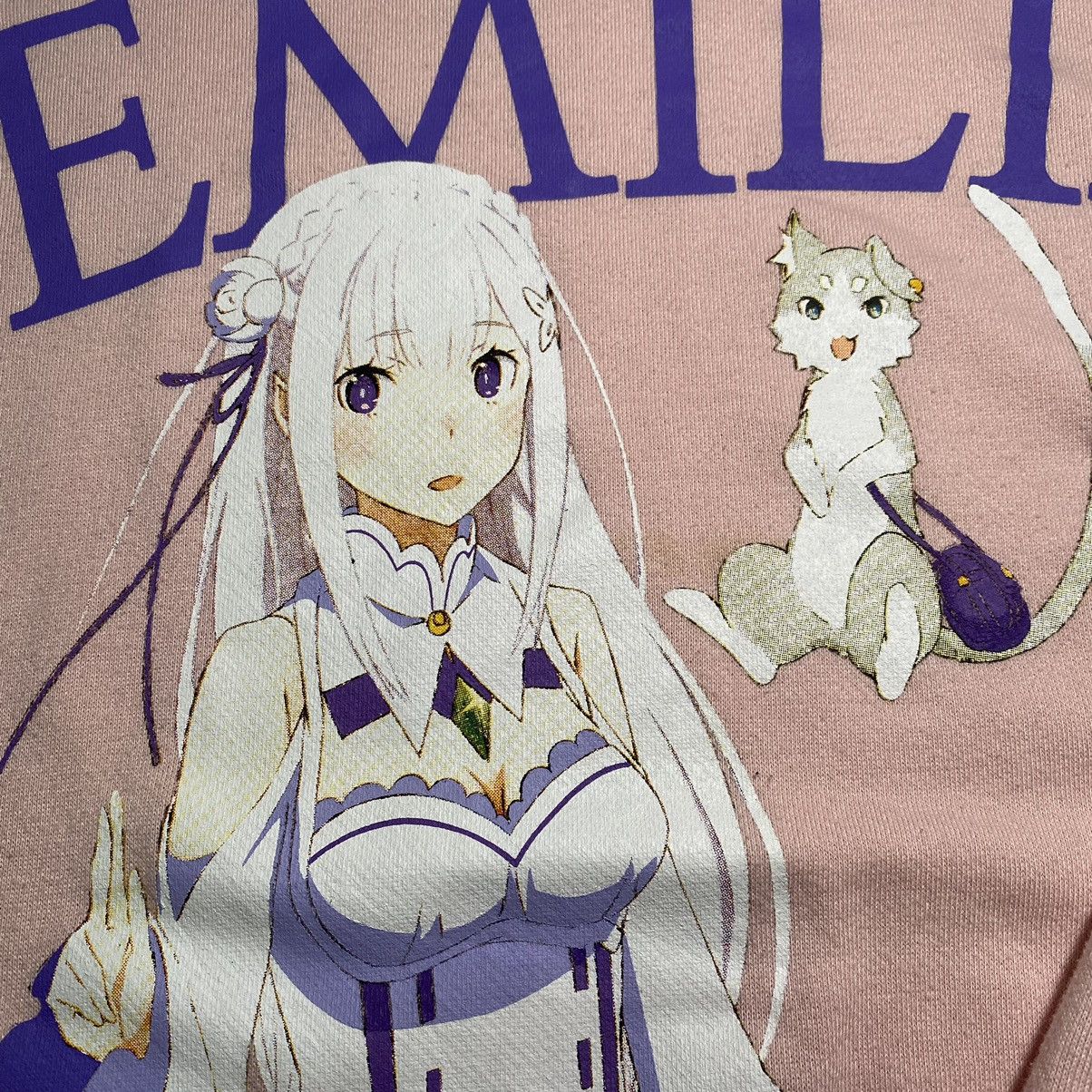 Anime Re: Zero Starting Life in Another World Emilia Sweatshirt Size US XL / EU 56 / 4 - 6 Thumbnail