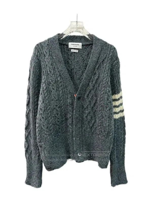 Thom Browne Thom Browne Gray Wool Women's Cardigan . Size S / US 4 / IT 40 - 1 Thumbnail