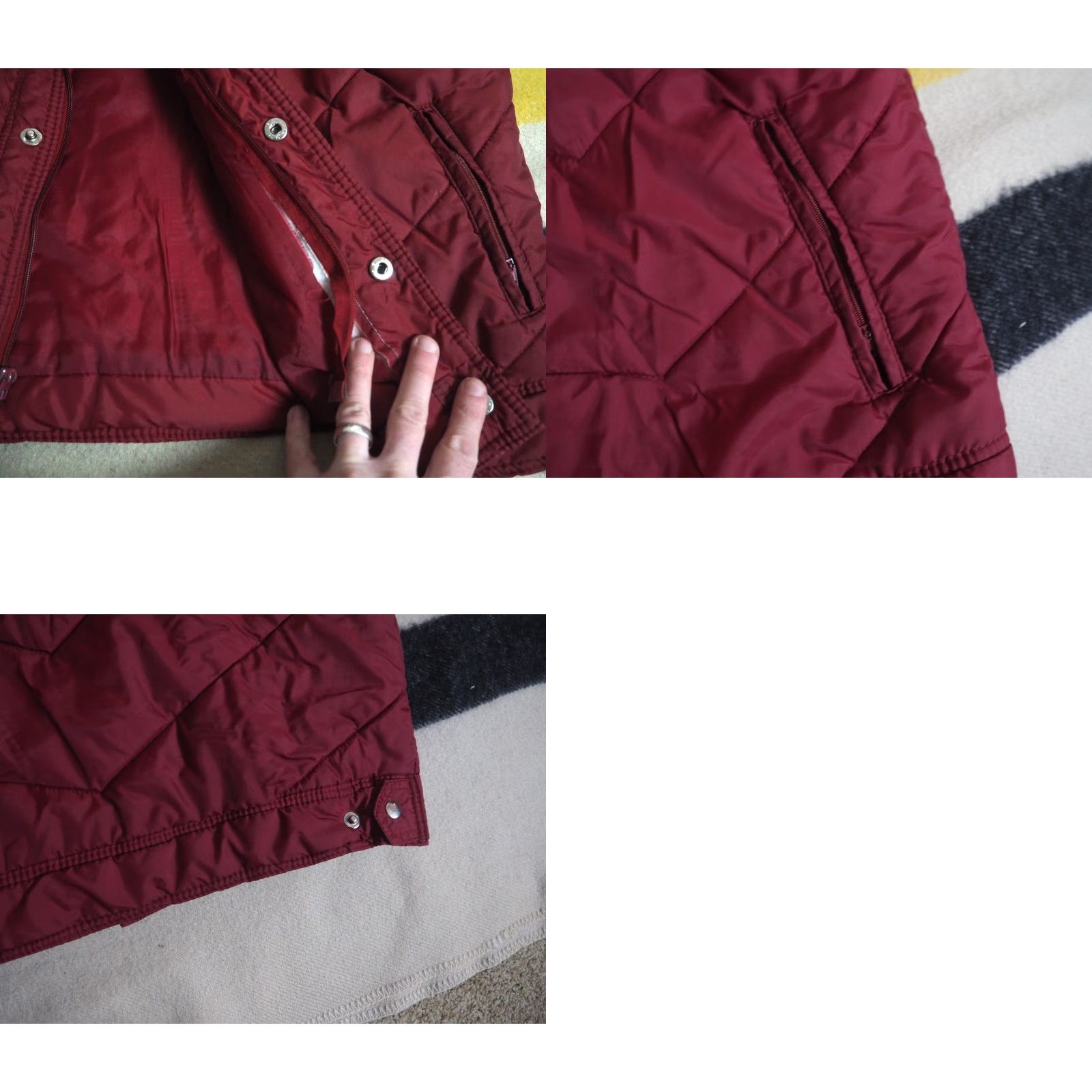 Vintage VINTAGE Polar Bear Vest L Men Red Snap Pocket Quilted 70s 80s Ski Puffer Bodywarmer Insulated Wool? Size US L / EU 52-54 / 3 - 8 Thumbnail