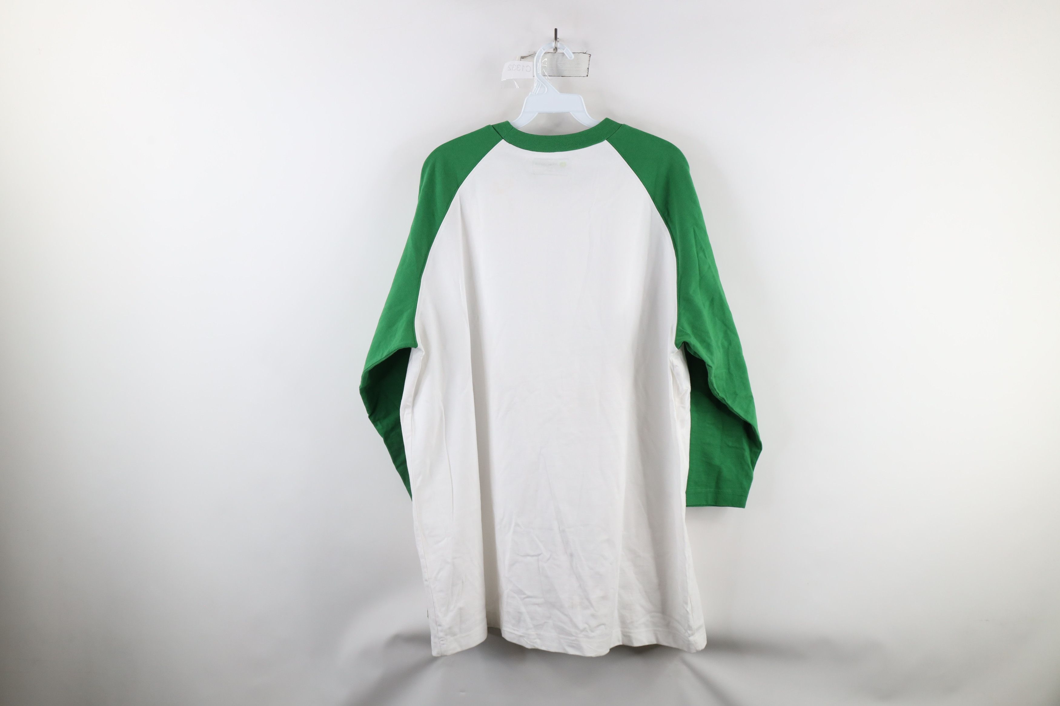 John Deere × Vintage Vintage John Deere Script 3/4 Sleeve Raglan T-Shirt Cotton Size US XXL / EU 58 / 5 - 11 Thumbnail