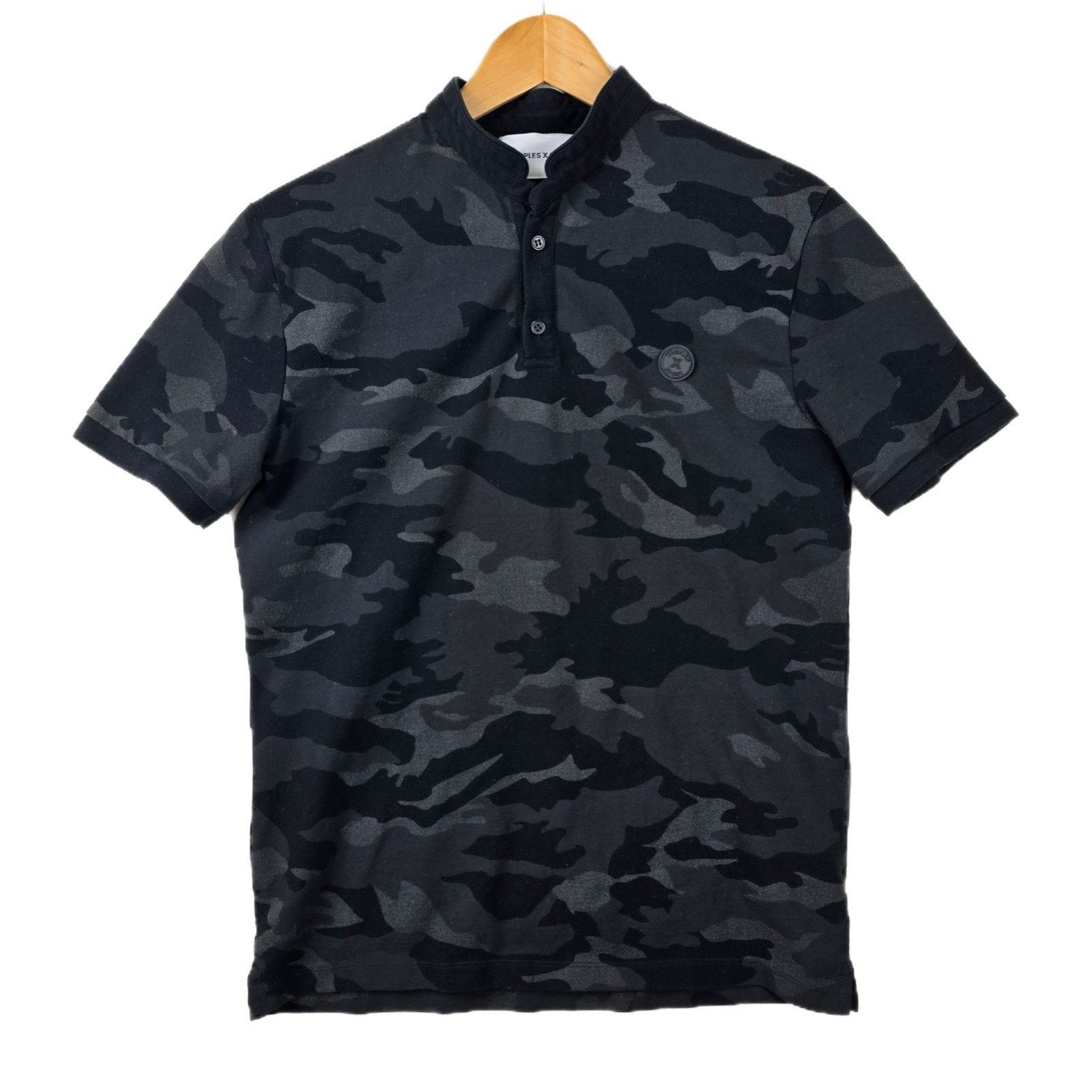 The Kooples Kooples X Sport Black Slim Fit Camouflage Polo Shirt Medium Size US M / EU 48-50 / 2 - 1 Thumbnail