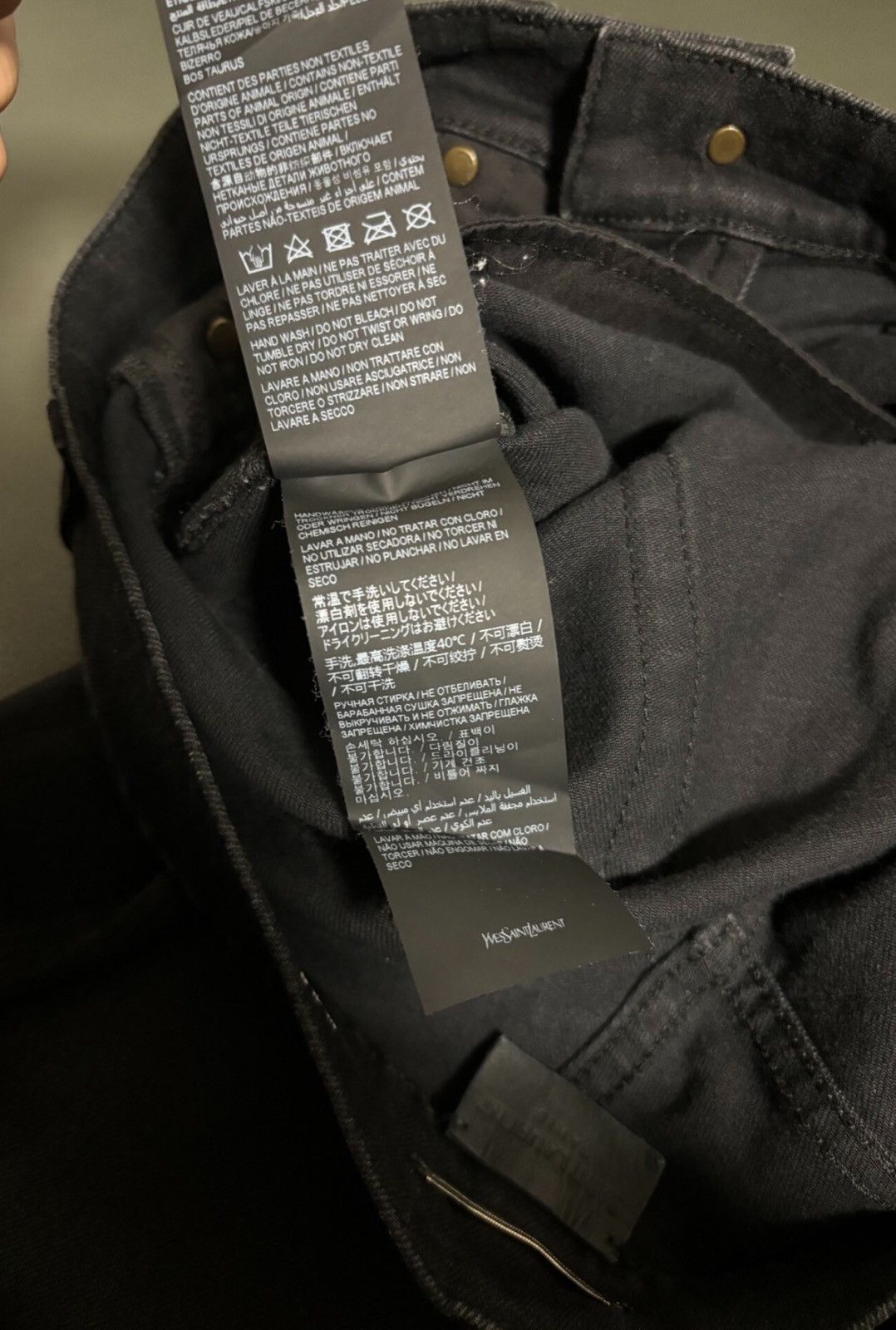 Saint Laurent Paris Saint Laurent SLP 2022FW Black Gray Distressed Basic Jeans Size US 32 / EU 48 - 7 Thumbnail