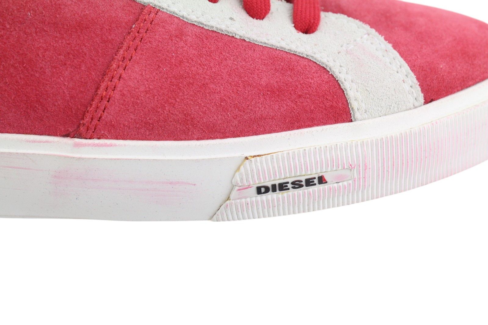 Diesel S-MYDORI LC EU41 Red Suede Leather 41523 Size US 8 / EU 41 - 11 Thumbnail