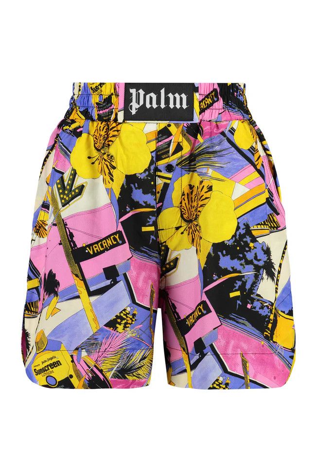 Palm Angels o1y1125 Short in Multicolor Size 26" / US 2 / IT 38 - 1 Thumbnail