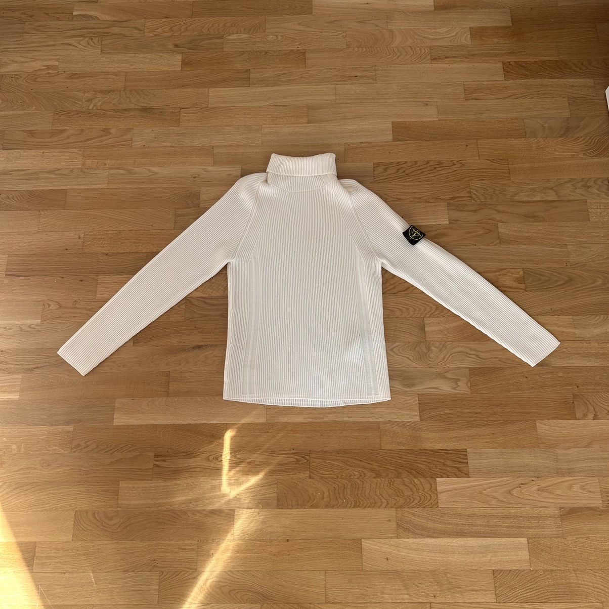 image of Stone Island Turtleneck Sweater in Beige, Men's (Size Medium)