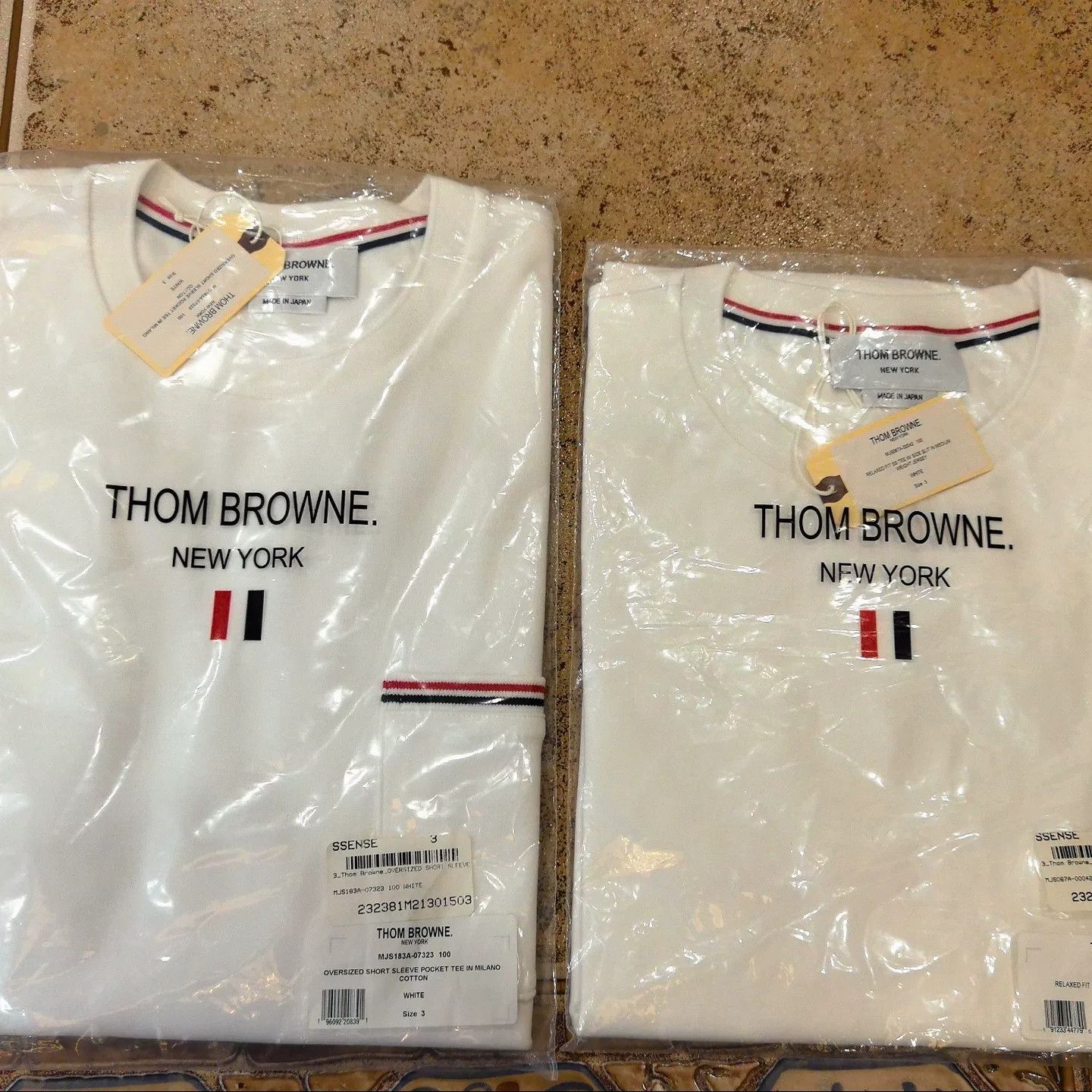 Thom Browne THOM BROWNE White Short-Sleeve T-Shirt Size US L / EU 52-54 / 3 - 1 Thumbnail