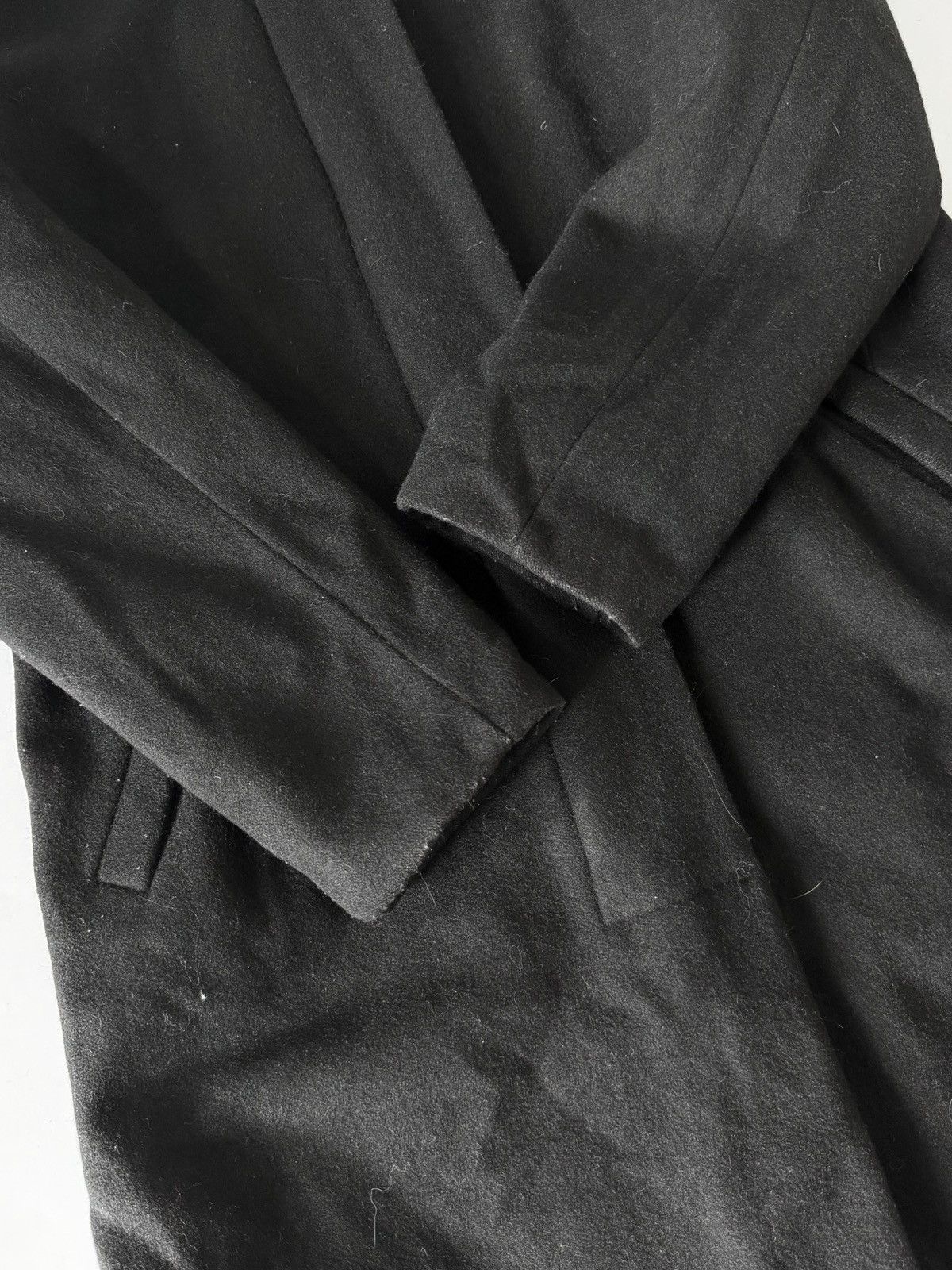 Helmut Lang Helmut Lang 1998 Black Long Wool Coat Size XS / US 0-2 / IT 36-38 - 5 Thumbnail