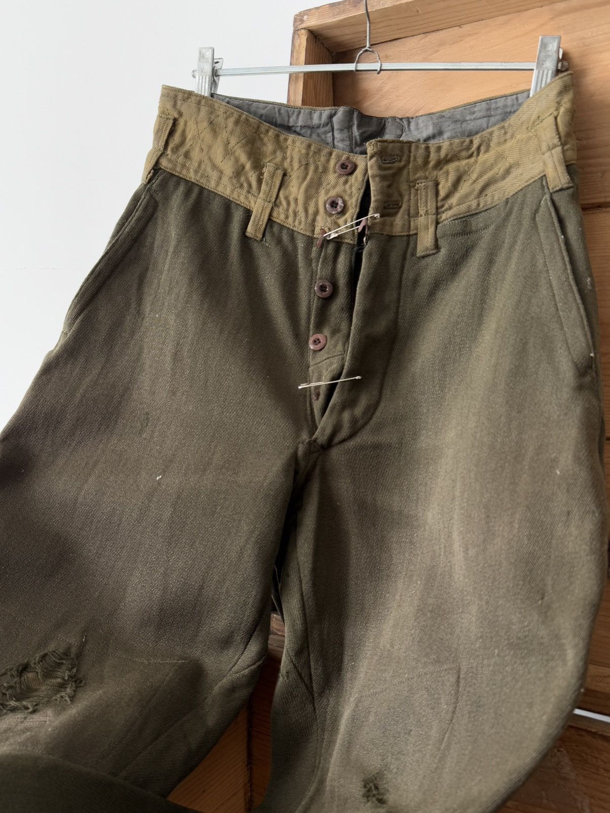 Cccp WW2 Era 1943 Pattern USSR RKKA Faded Galife Pants Size US 30 / EU 46 - 2 Thumbnail